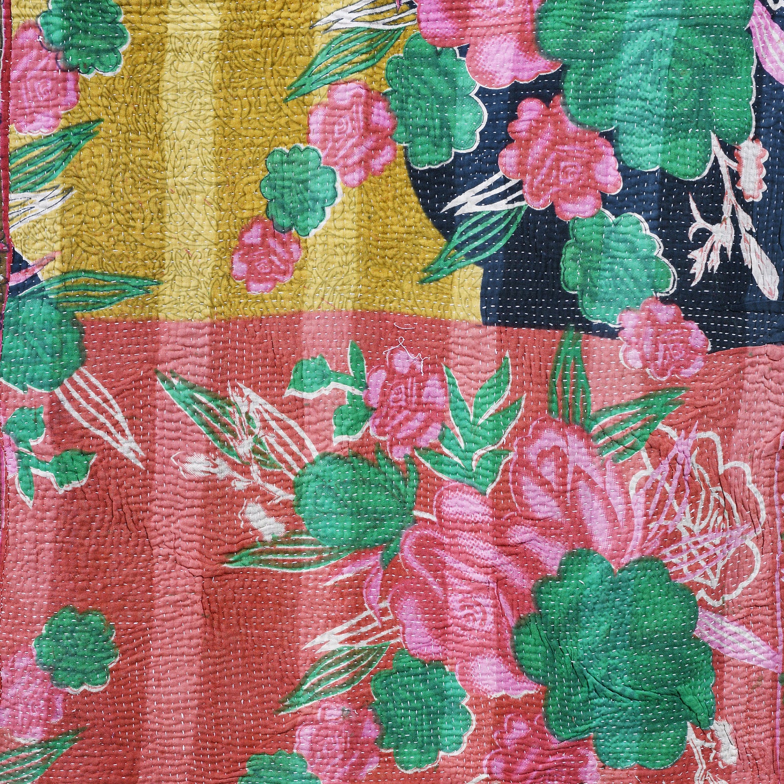 Vintage Bengali Kantha Throw - Image 8
