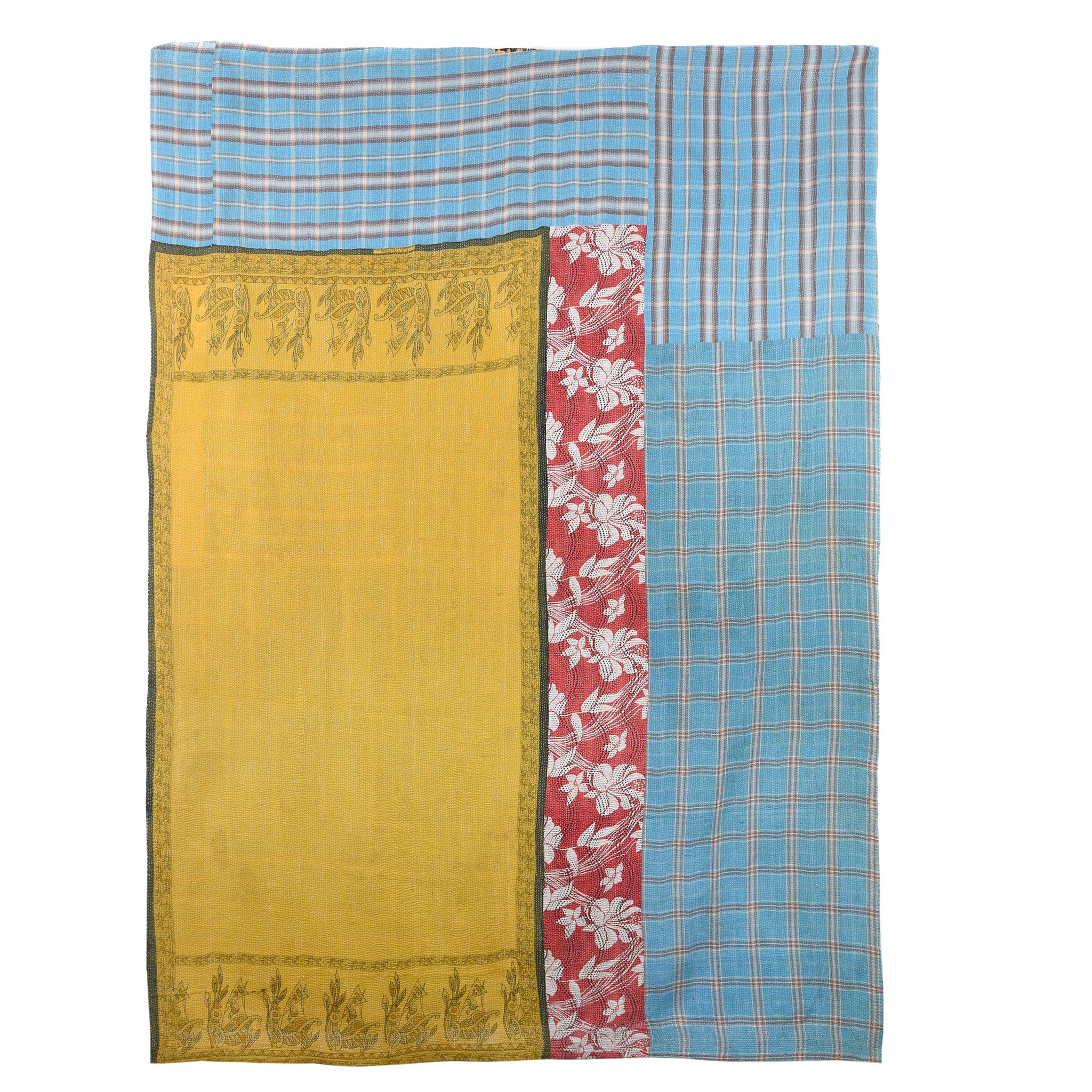 Vintage Bengali Kantha Throw - King Size - Image 4