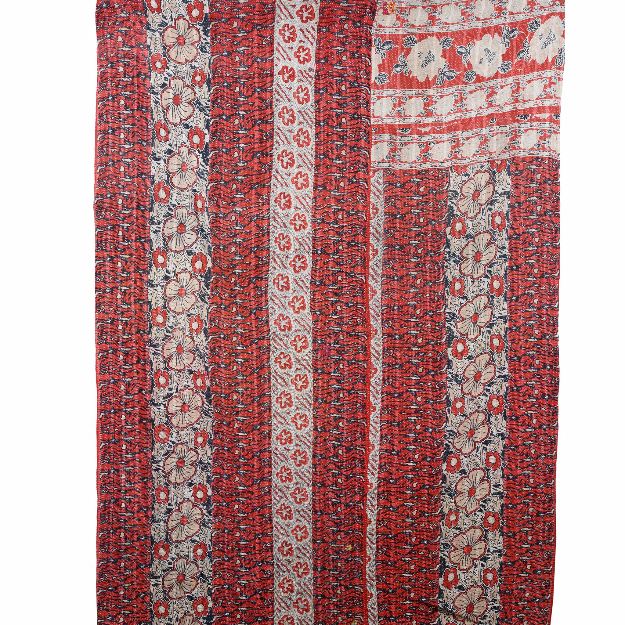 Vintage Bengali Kantha Throw - King Size - Image 4