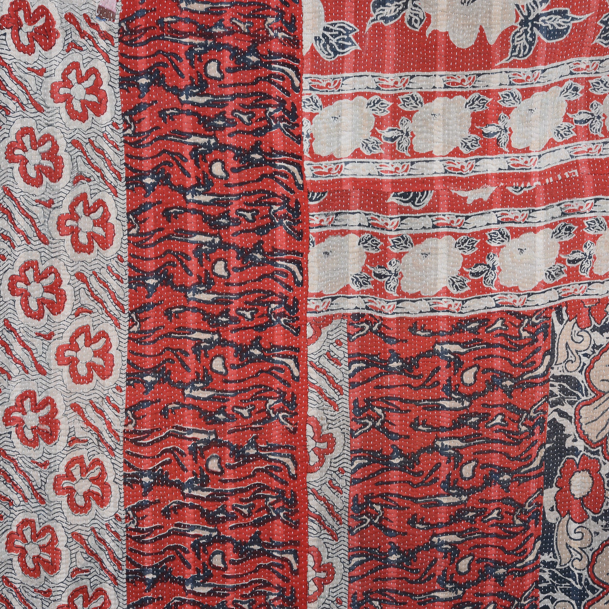 Vintage Bengali Kantha Throw - King Size - Image 6