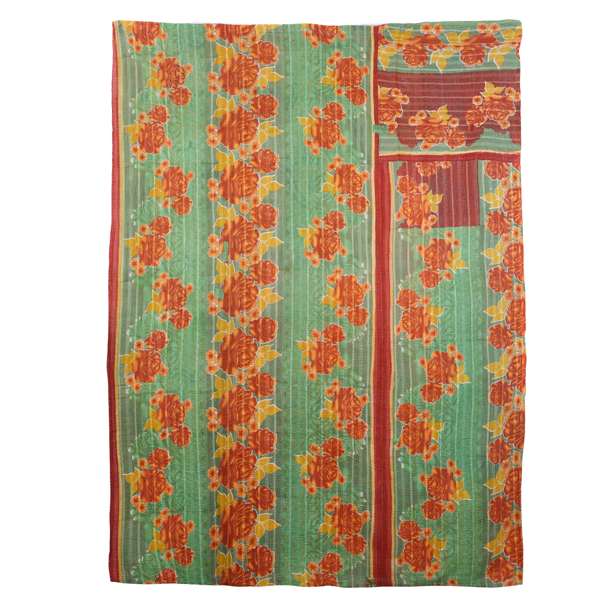 Vintage Bengali Kantha Throw - King Size - Image 3