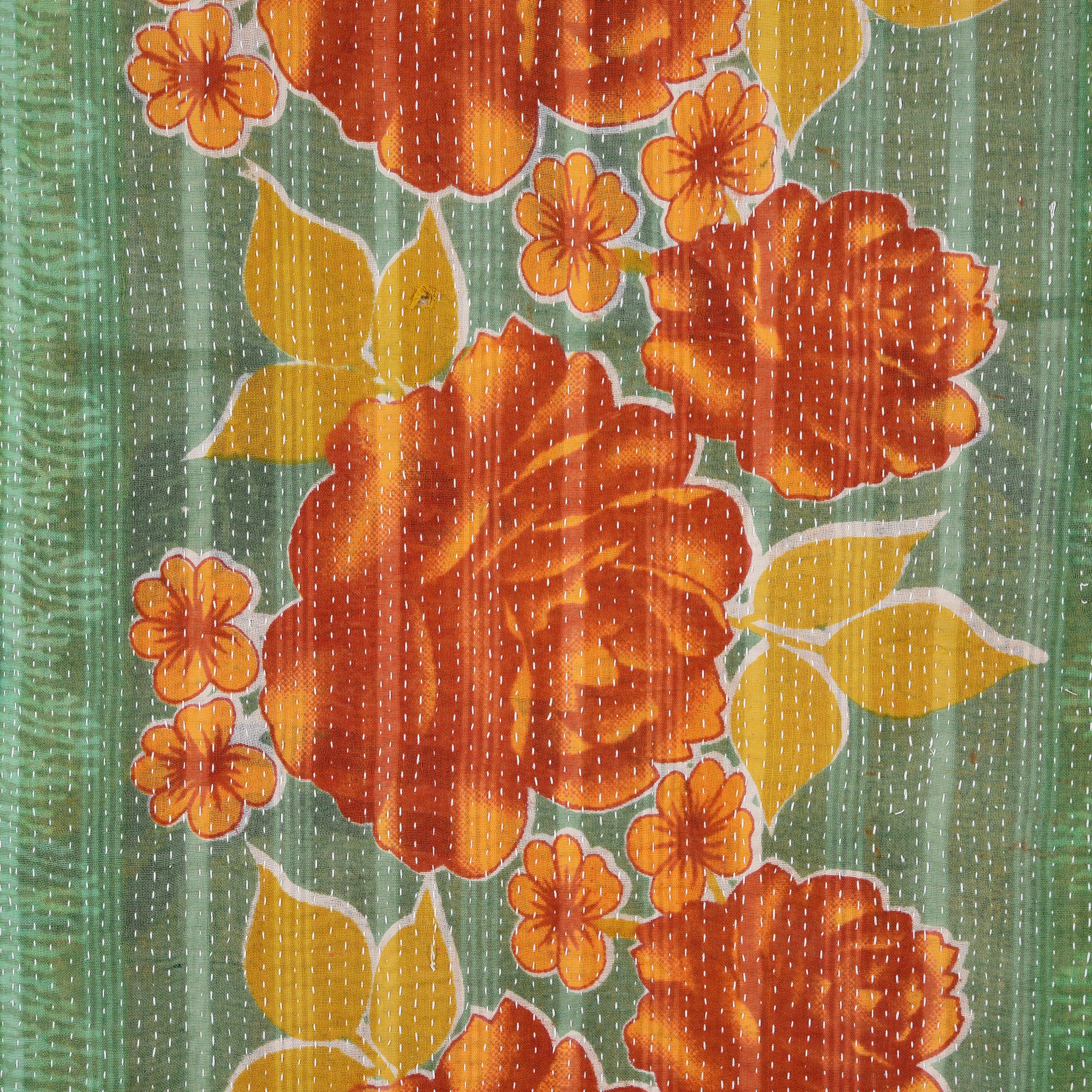 Vintage Bengali Kantha Throw - King Size - Image 4