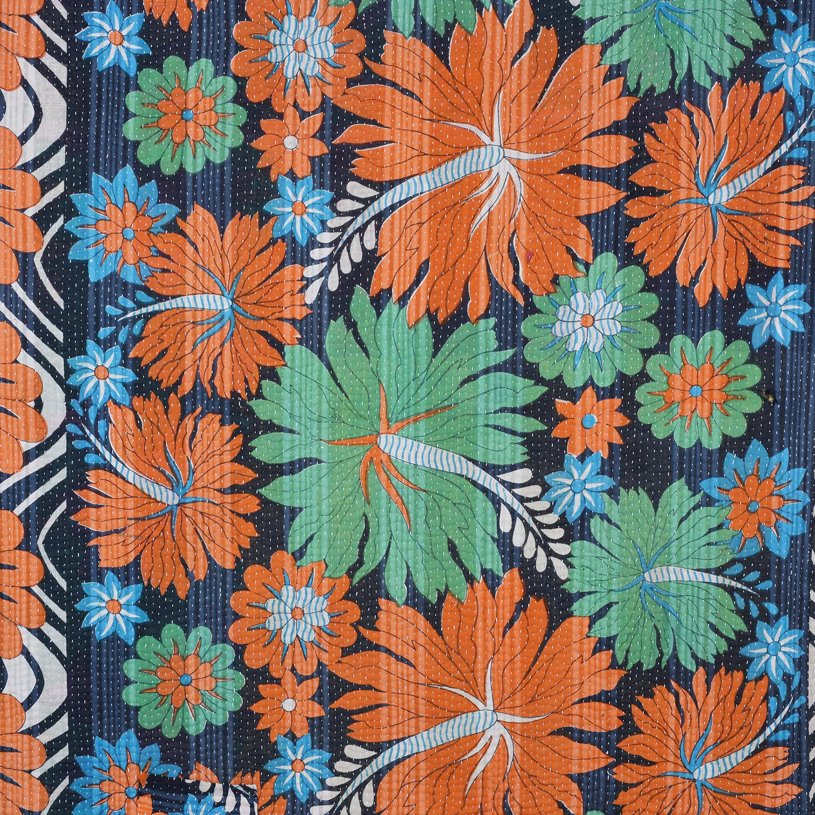 Vintage Bengali Kantha Throw - Image 4