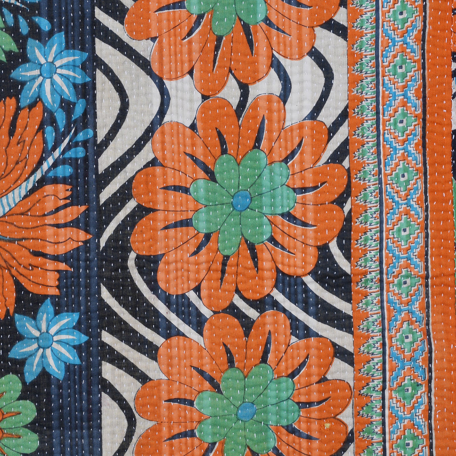 Vintage Bengali Kantha Throw - Image 5