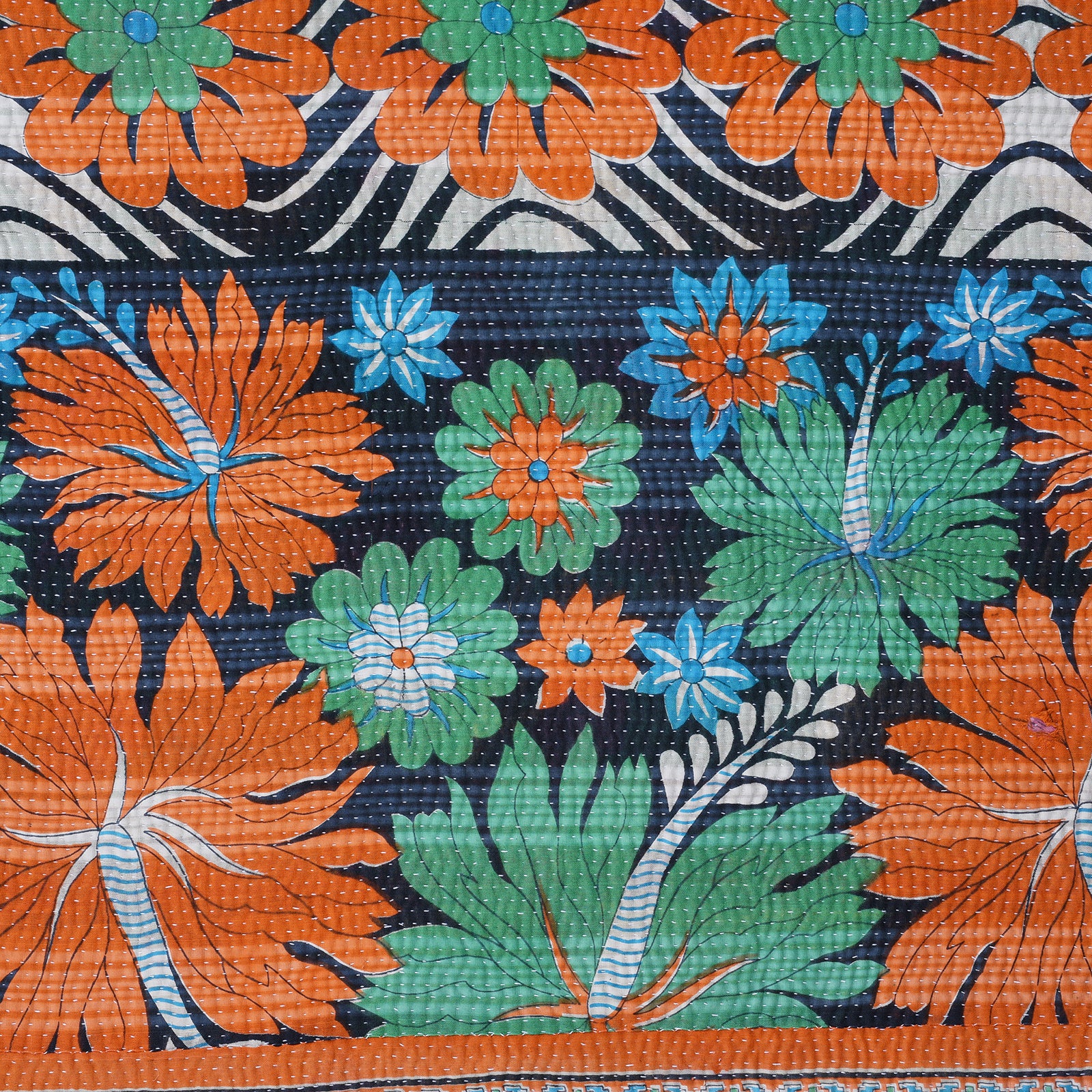 Vintage Bengali Kantha Throw - Image 6