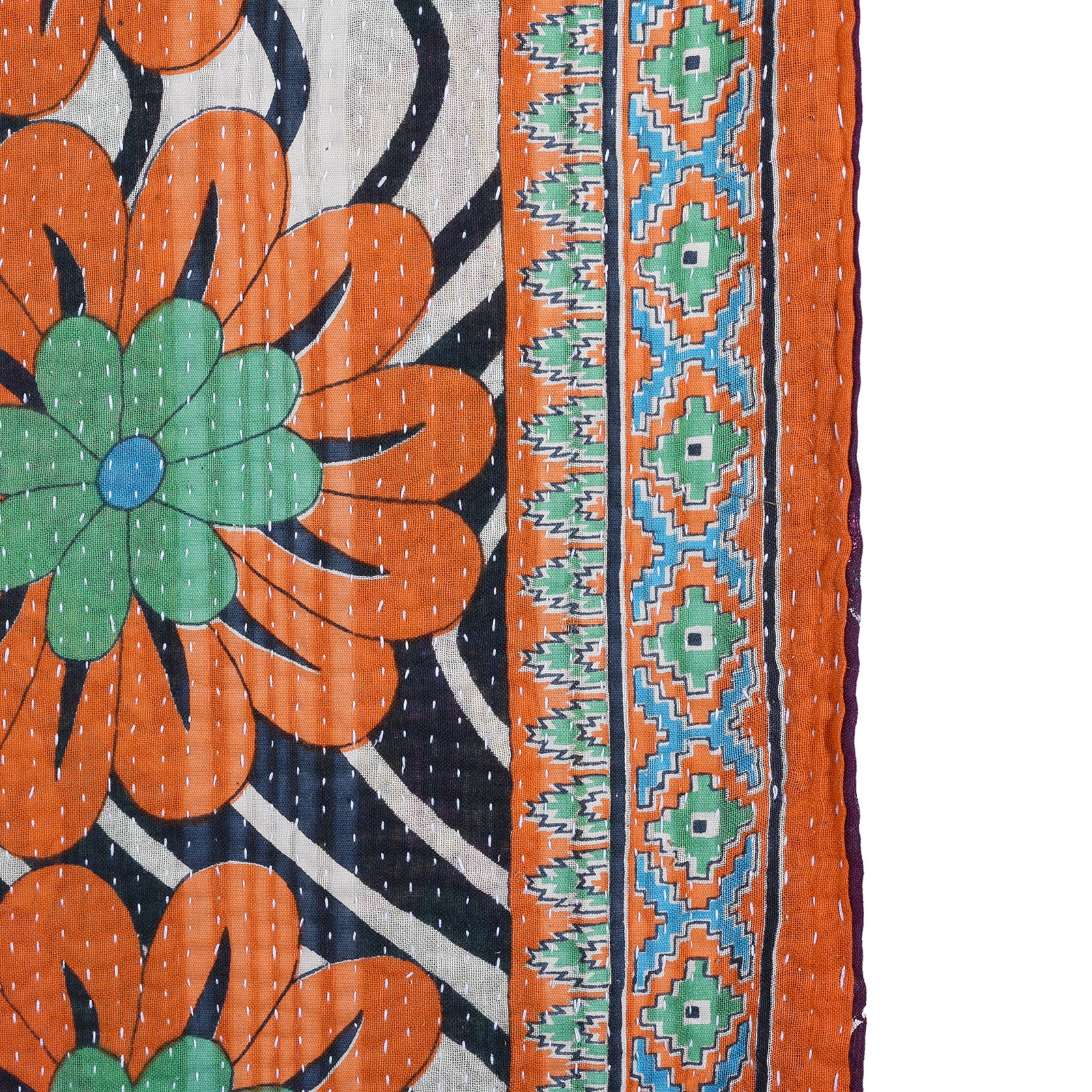 Vintage Bengali Kantha Throw - Image 7
