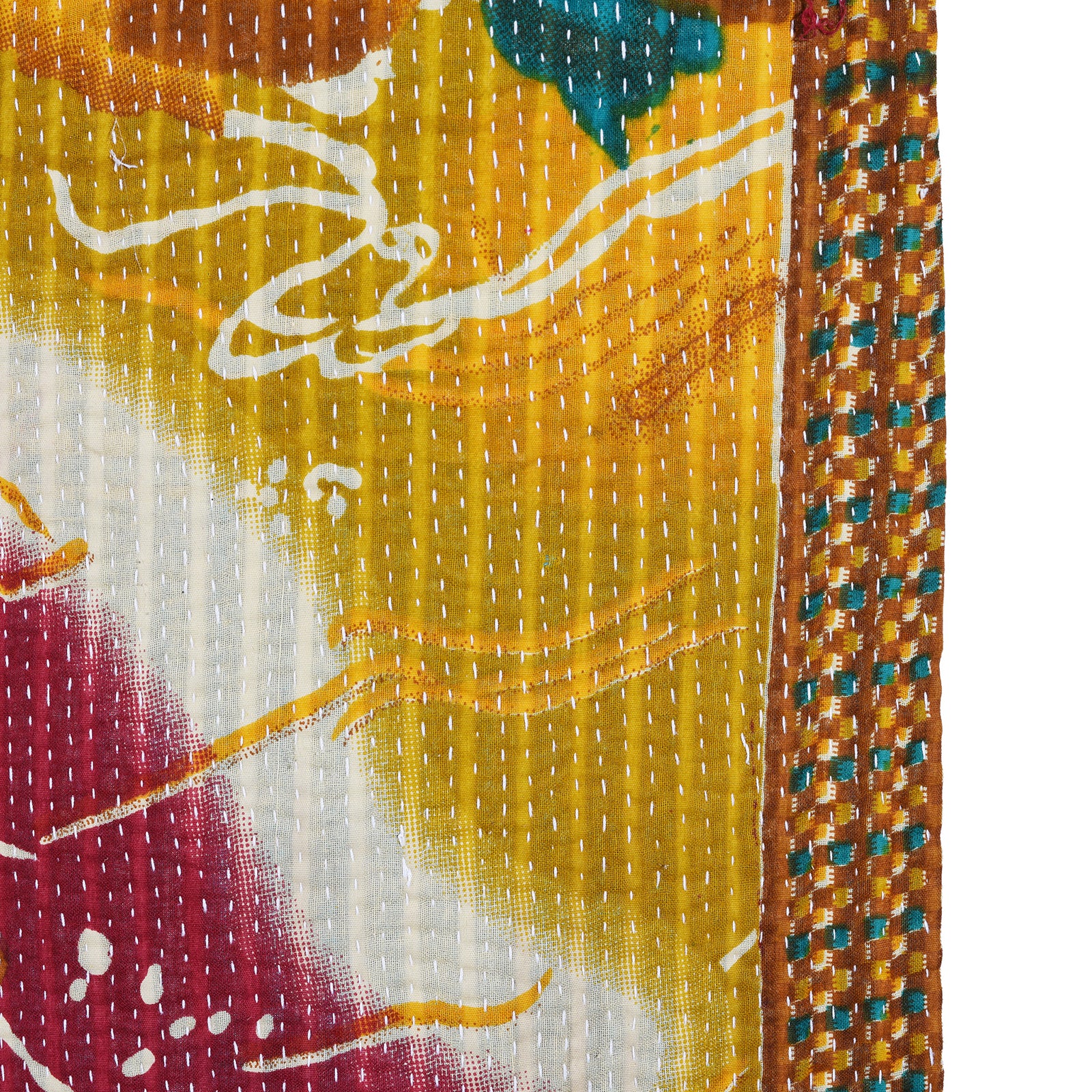 Vintage Bengali Kantha Throw - Image 8