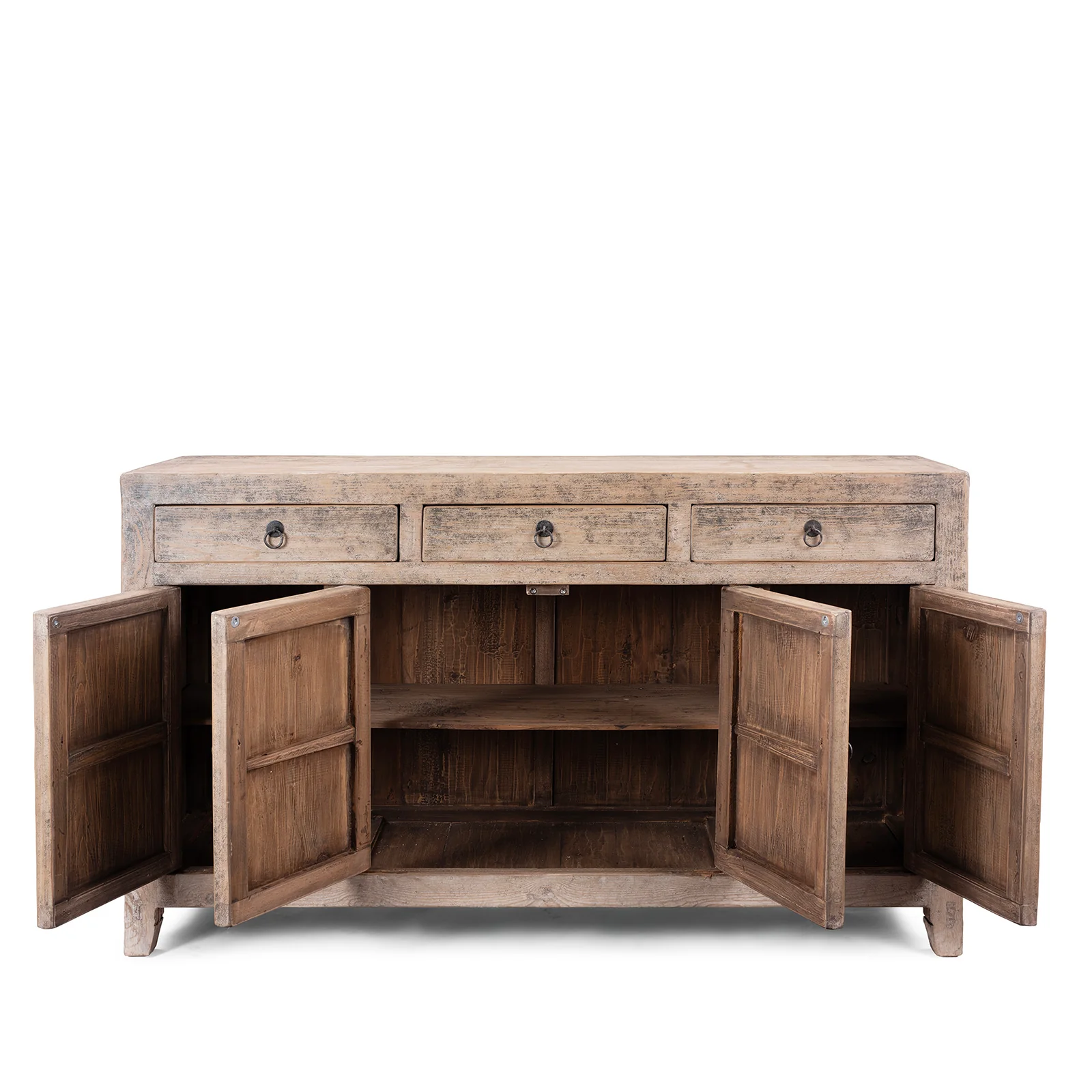Vintage Bleached Dongbei Sideboard - Ca 1940 - Image 4