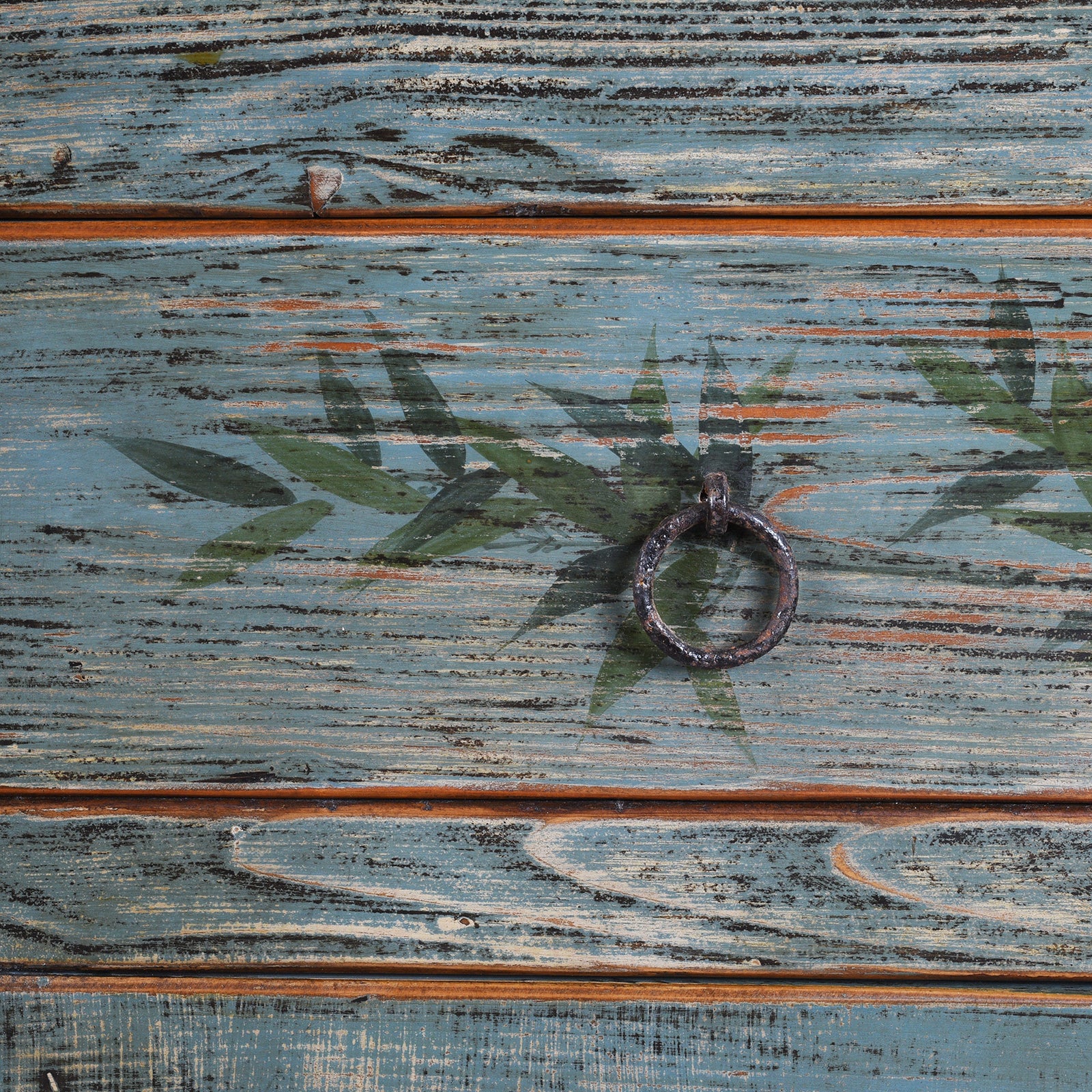Vintage Blue Painted Sideboard From Shanxi - Image 10