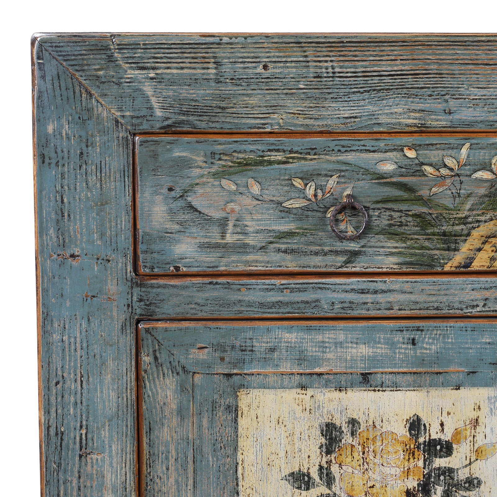 Vintage Blue Painted Sideboard From Shanxi - Image 3