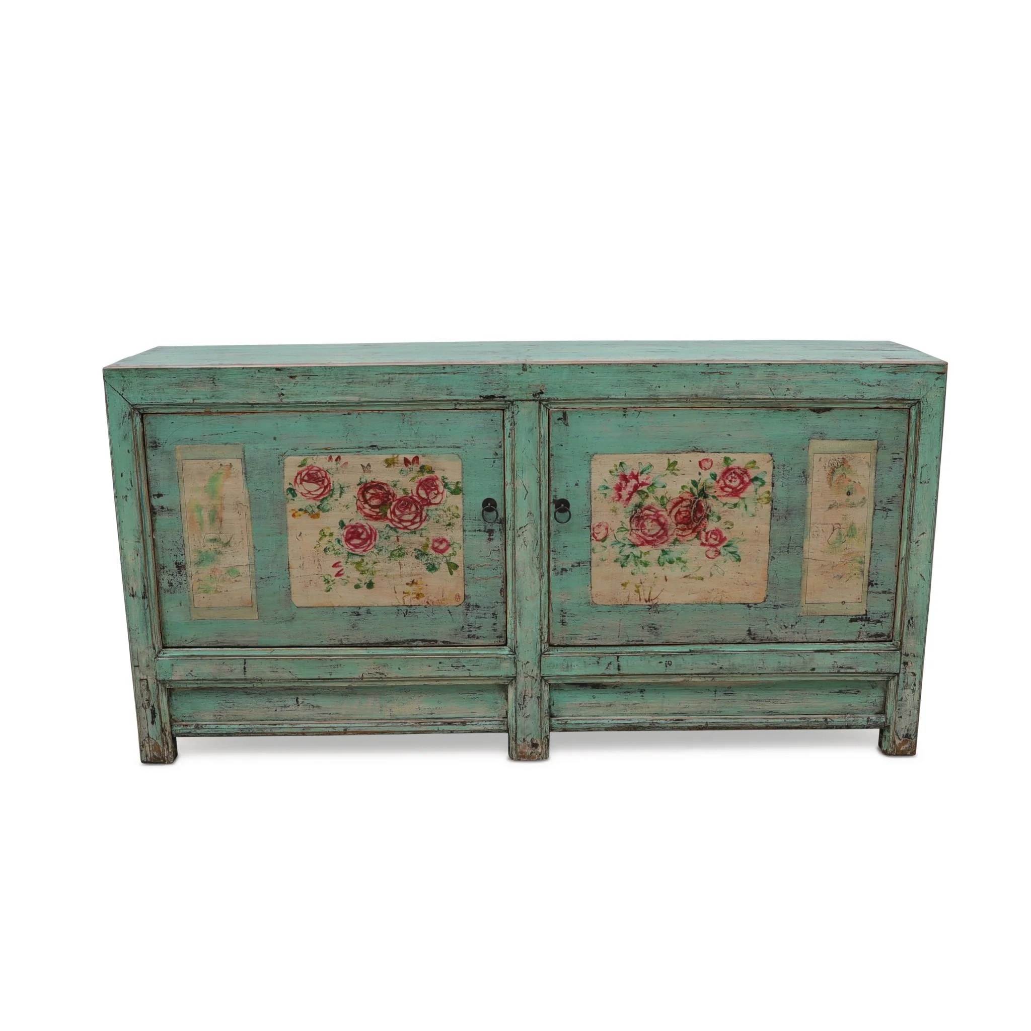 Vintage Painted Sideboard From Shanxi - Ca 1930