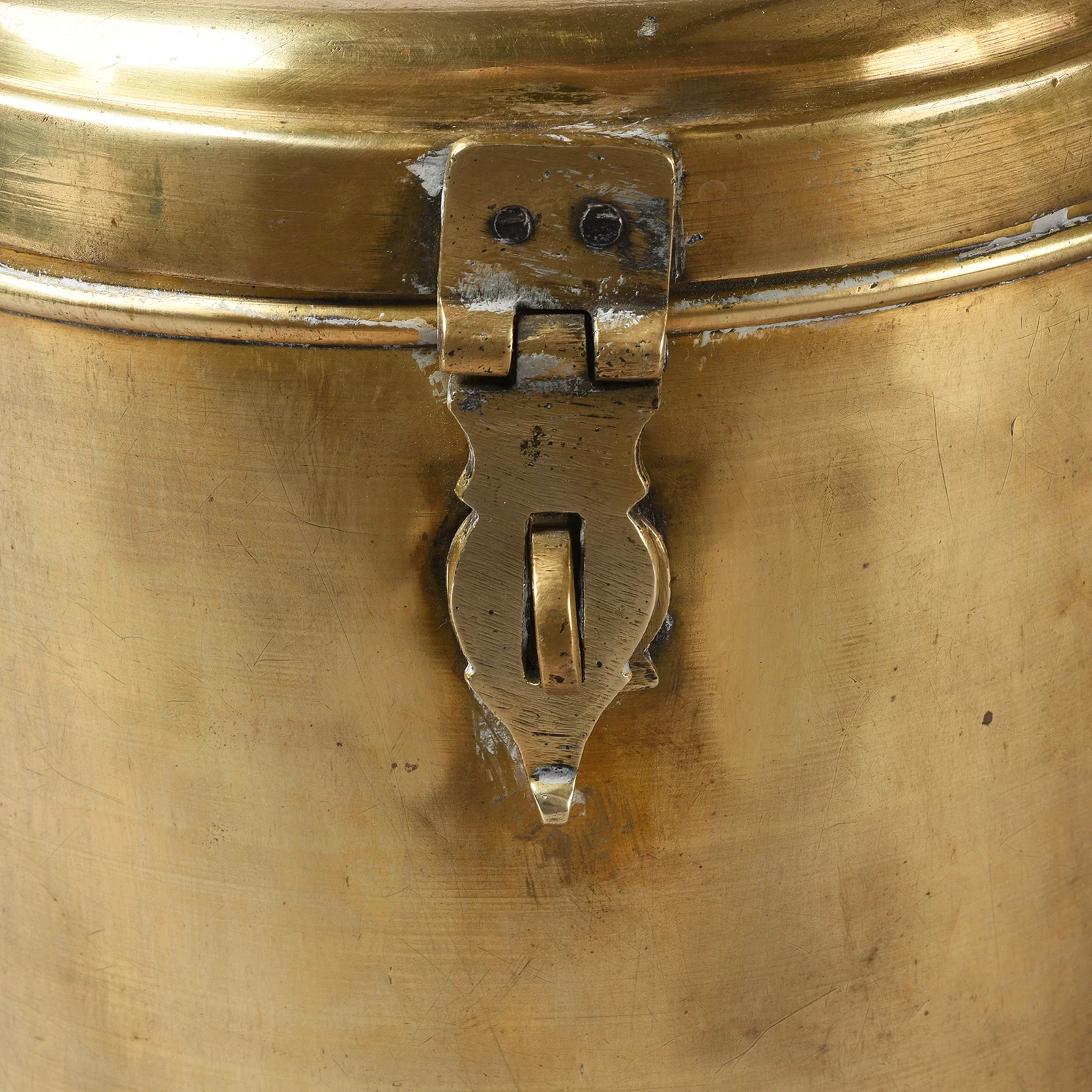 Vintage Brass Food Caddy From Bombay - Ca 1920 - Image 3