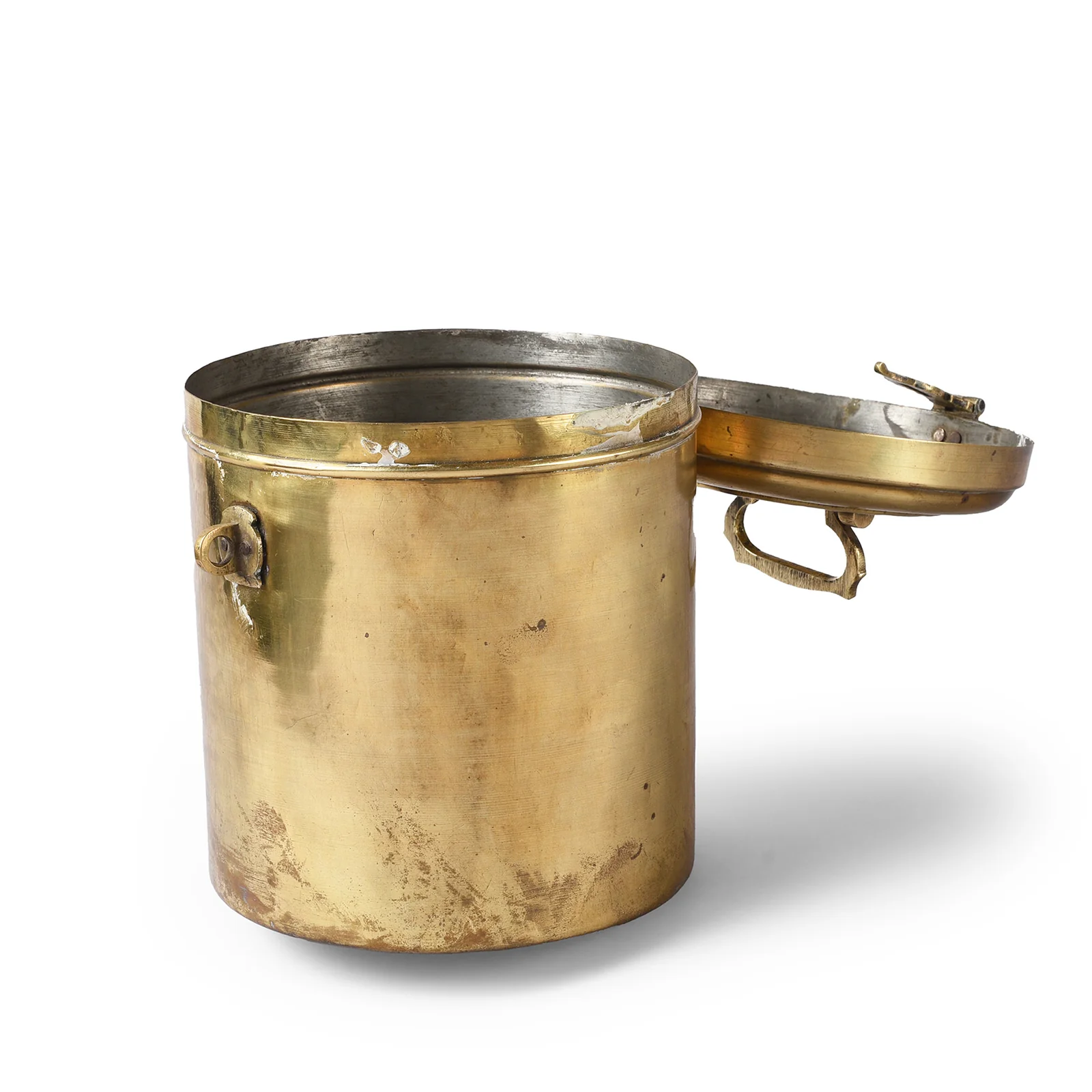 Vintage Brass Food Caddy From Bombay - Ca 1920 - Image 5