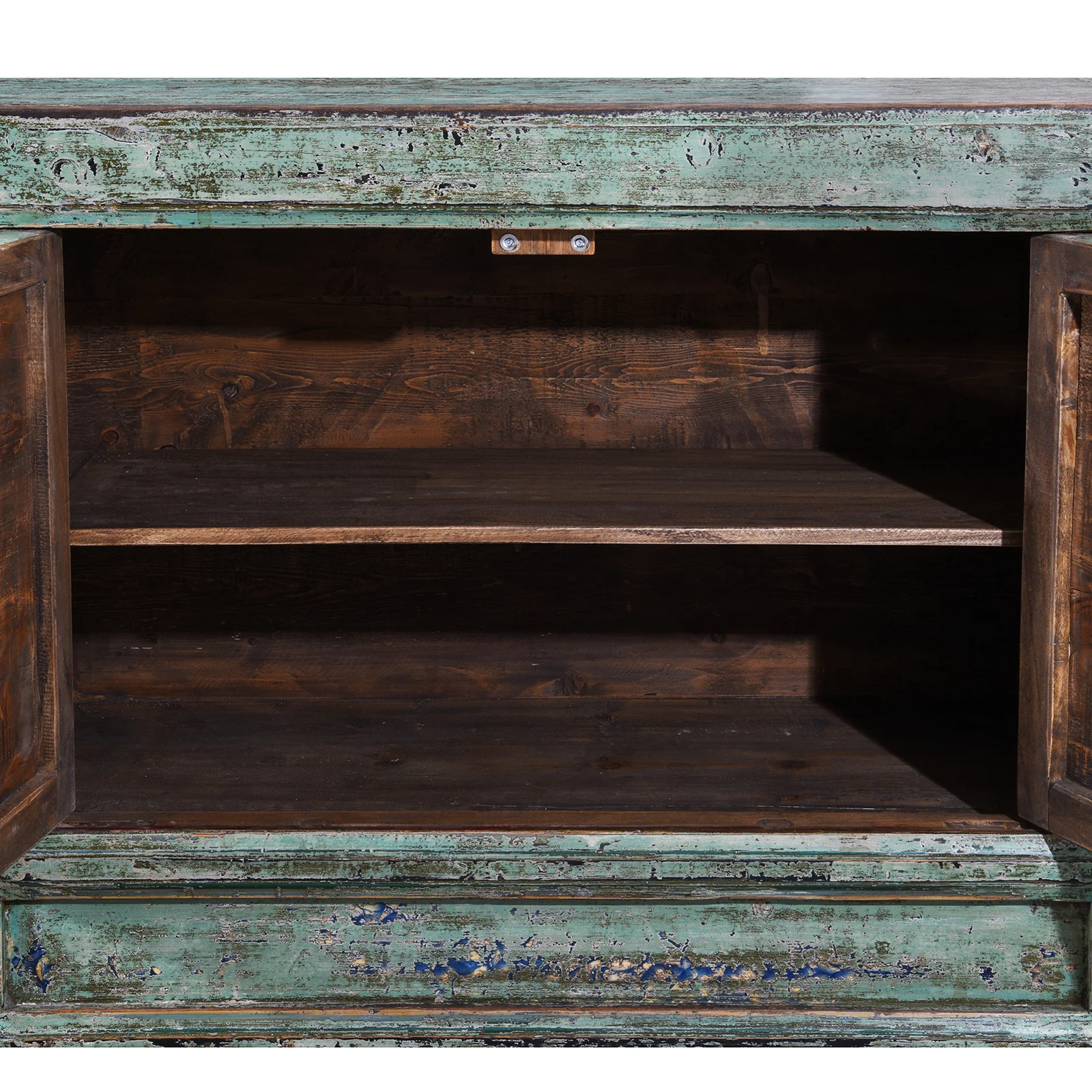 Vintage Mint Painted Sideboard From Shanxi – Circa 1930 - Image 10