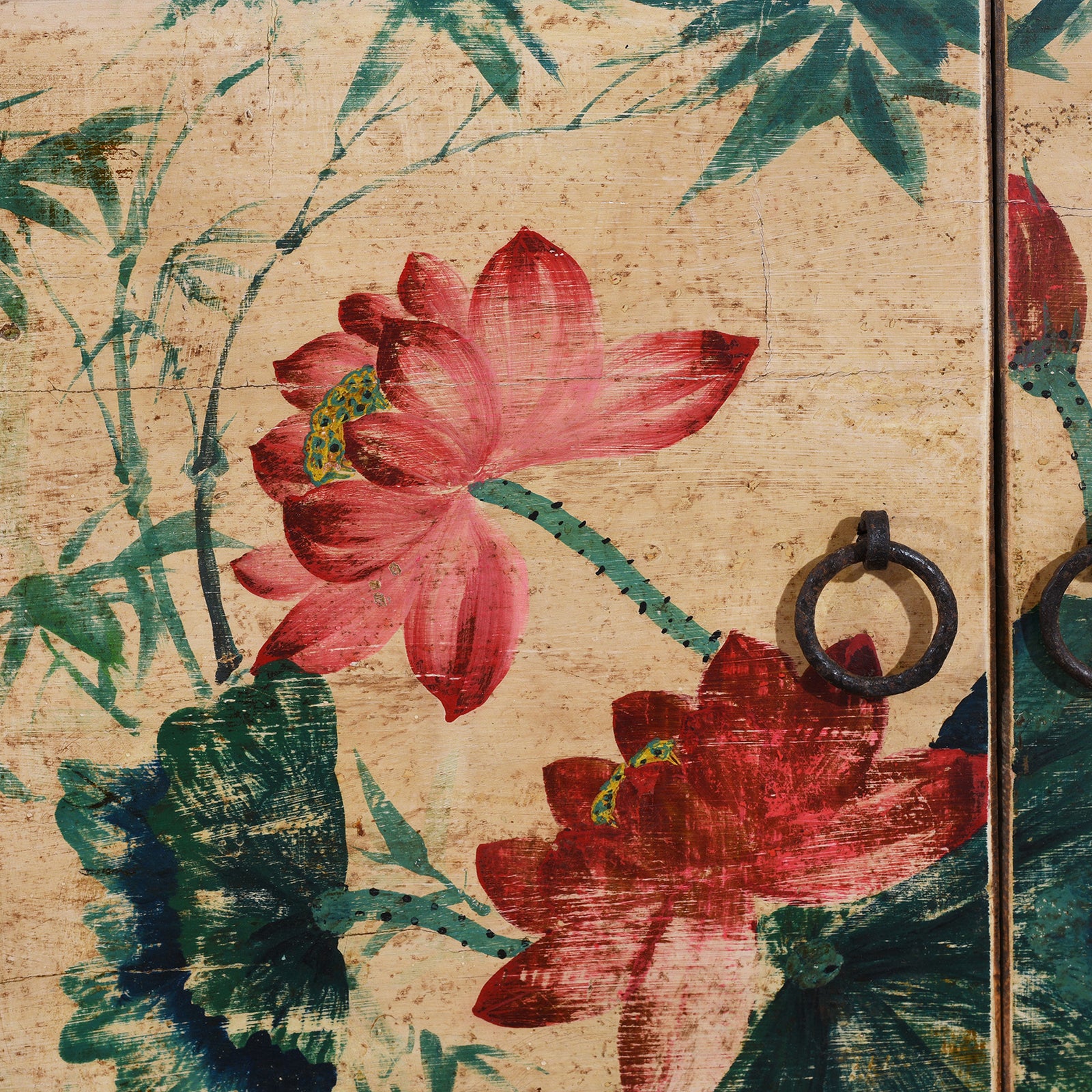 Vintage Mint Painted Sideboard From Shanxi – Circa 1930 - Image 14