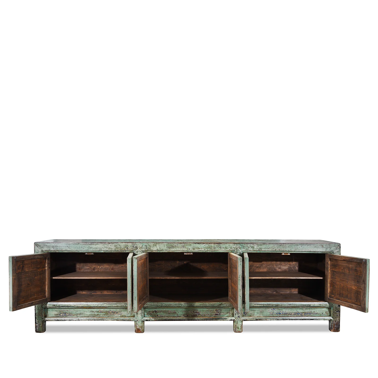 Vintage Mint Painted Sideboard From Shanxi – Circa 1930 - Image 4