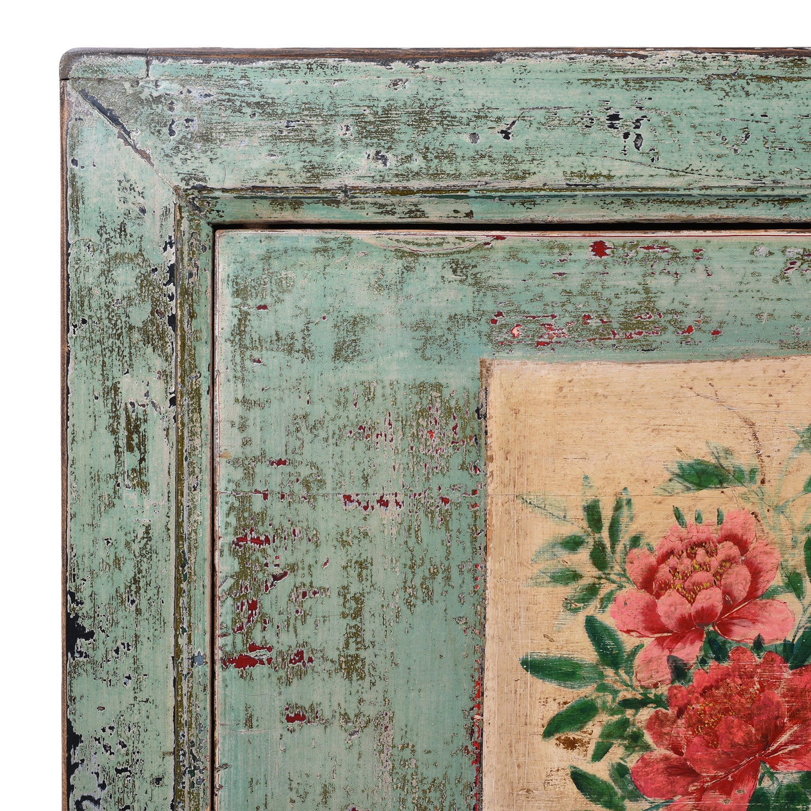 Vintage Mint Painted Sideboard From Shanxi – Circa 1930 - Image 9