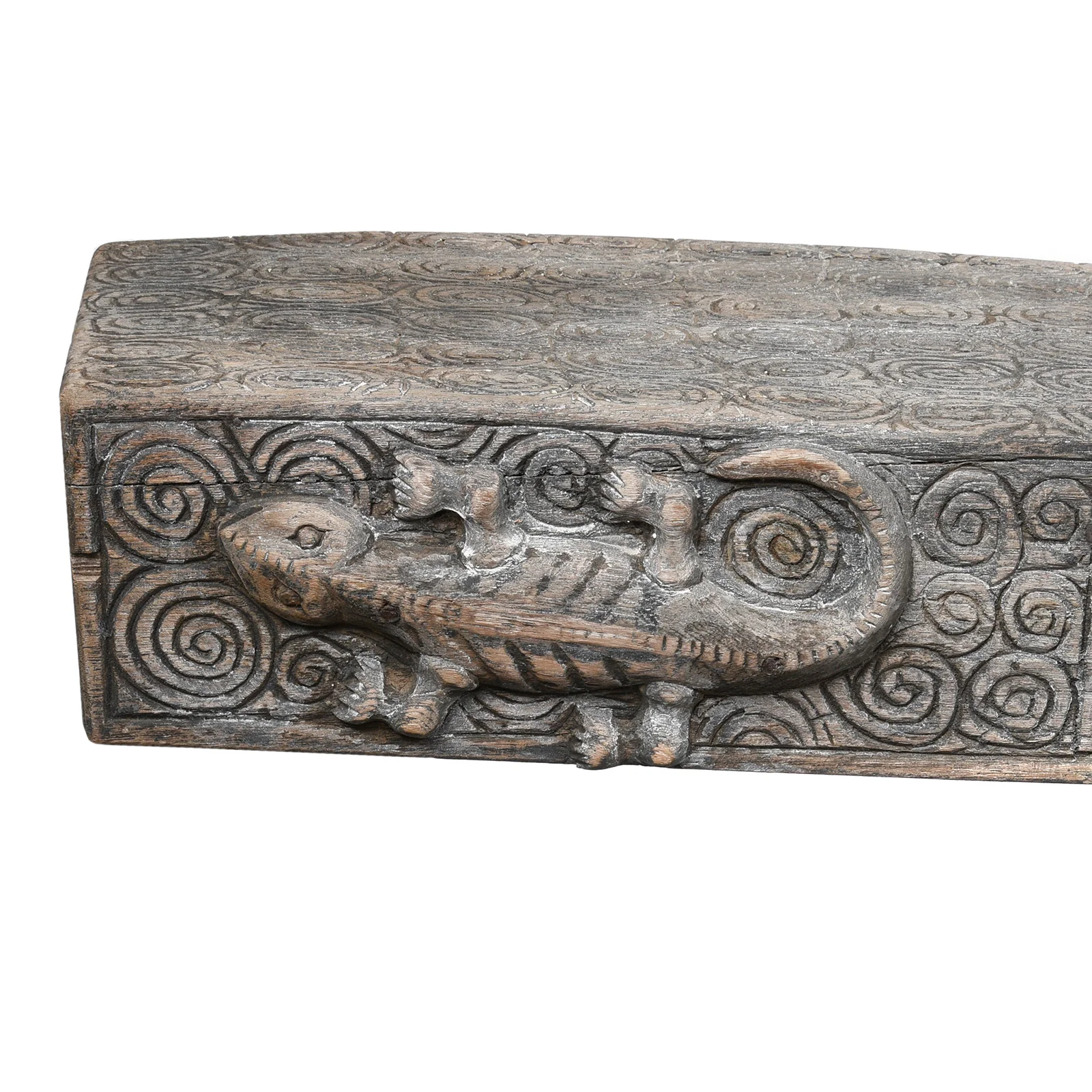Vintage Crocodile Bench From Kerala - Image 11