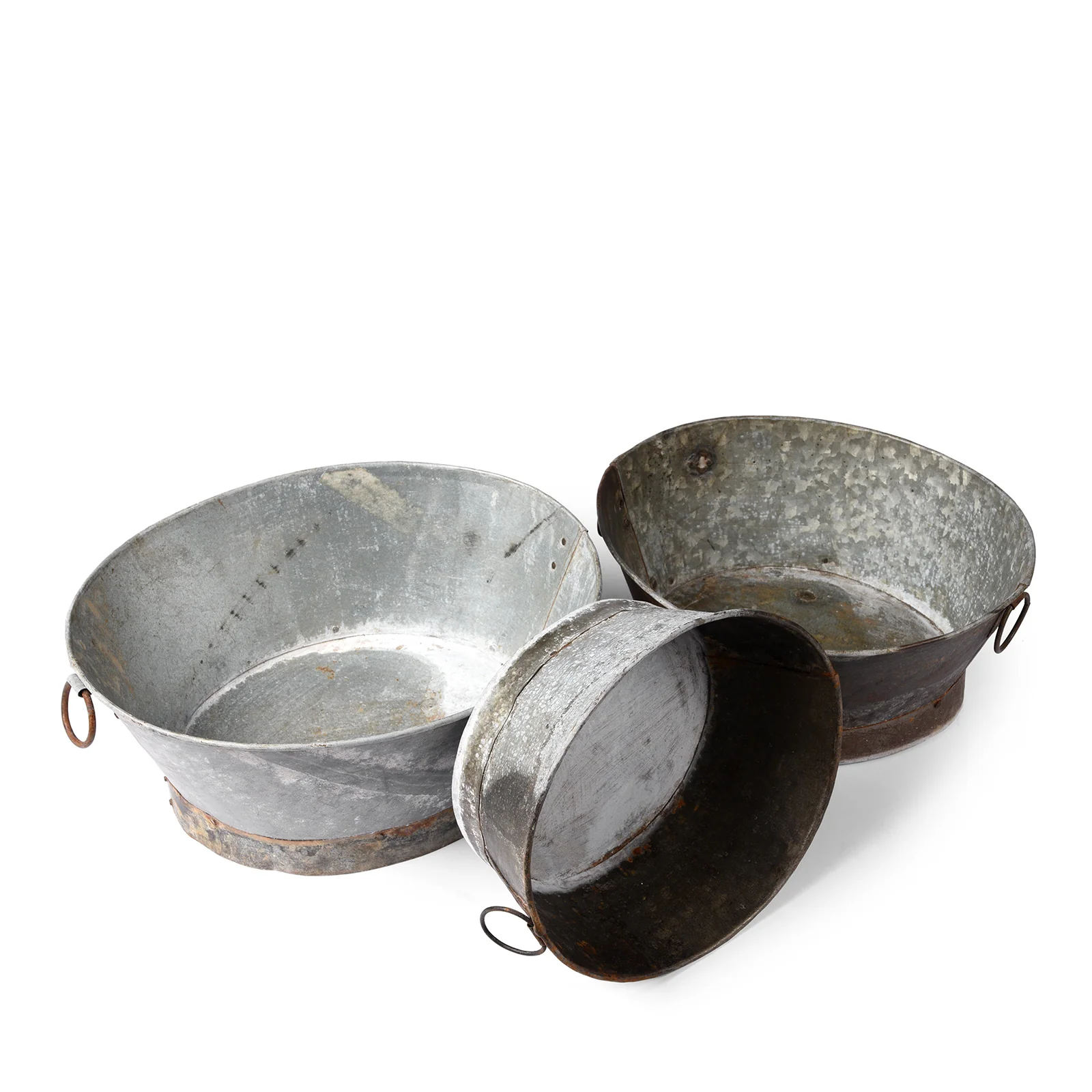 Vintage Galvanised Planter - Image 2