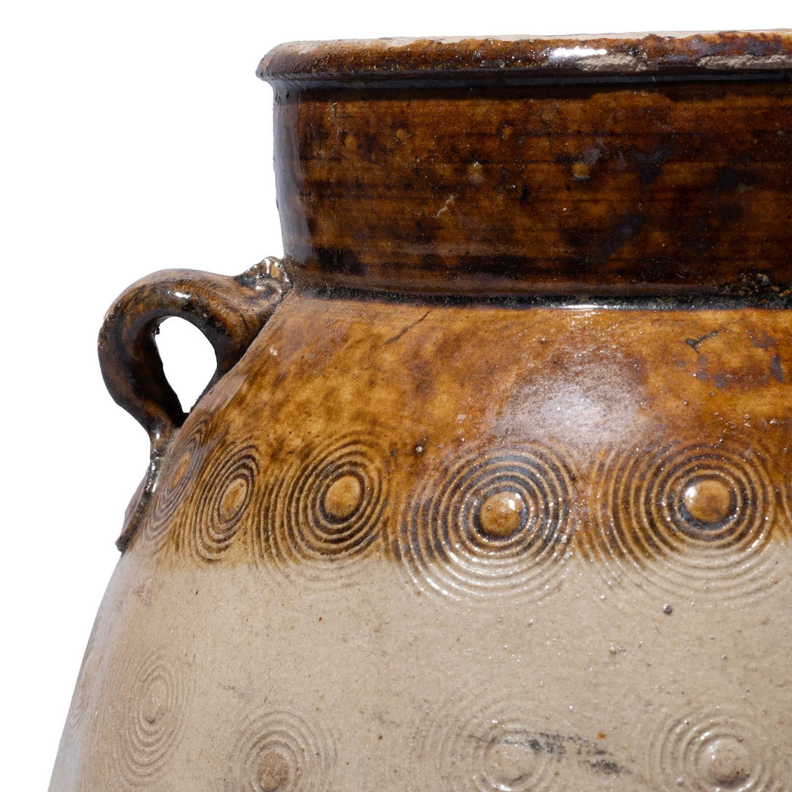 Vintage Glazed Earthenware Jar From Yunnan - Image 7