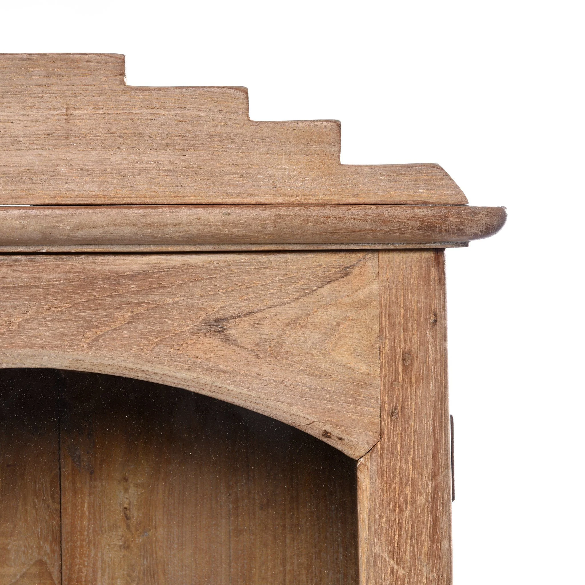 Vintage Glazed Teak Wall Cabinet From Gujarat - Ca 1930 - Image 2