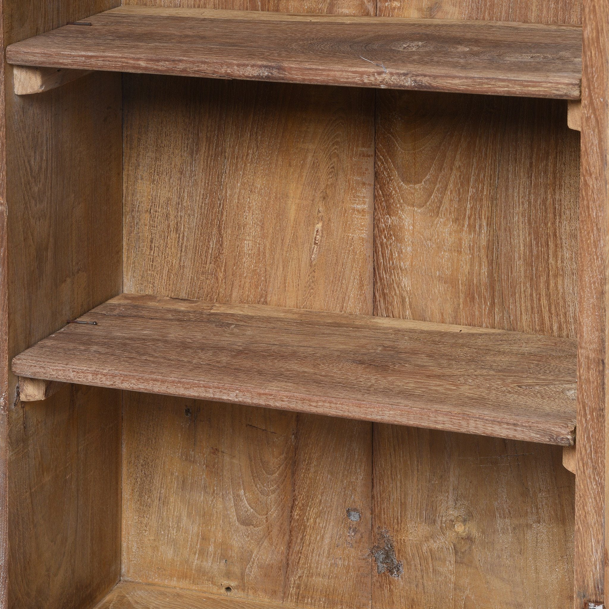 Vintage Glazed Teak Wall Cabinet From Gujarat - Ca 1930 - Image 4