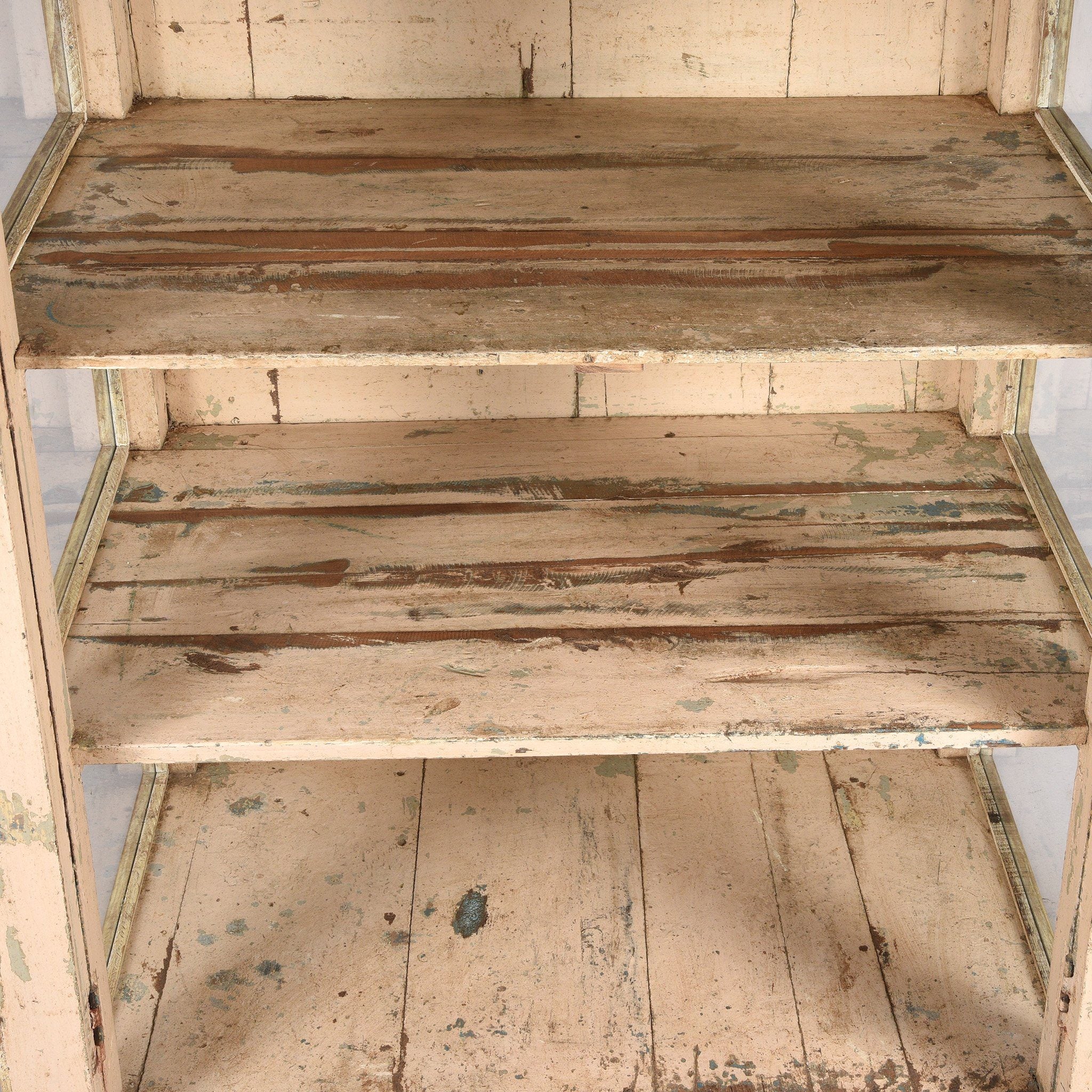 Vintage Green Painted Display Cabinet - Ca 1920 - Image 5