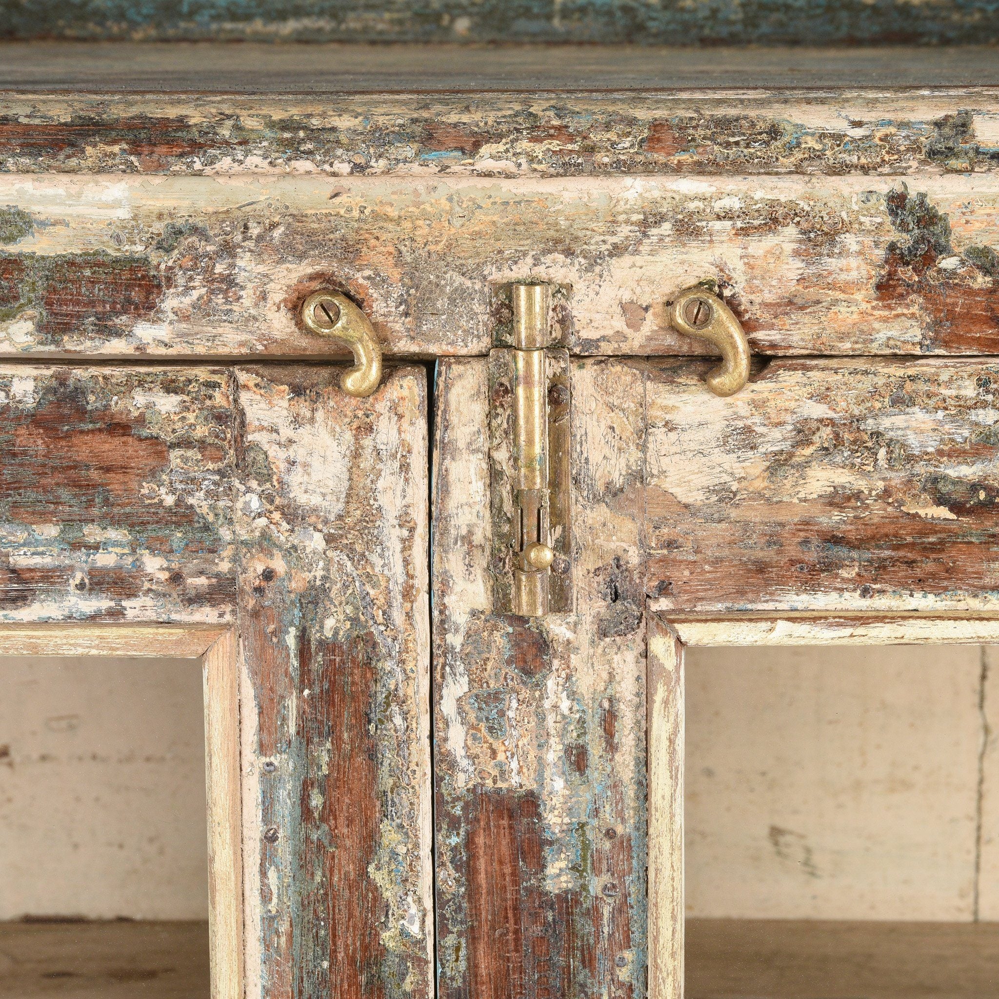 Vintage Green Painted Display Cabinet - Ca 1920 - Image 7