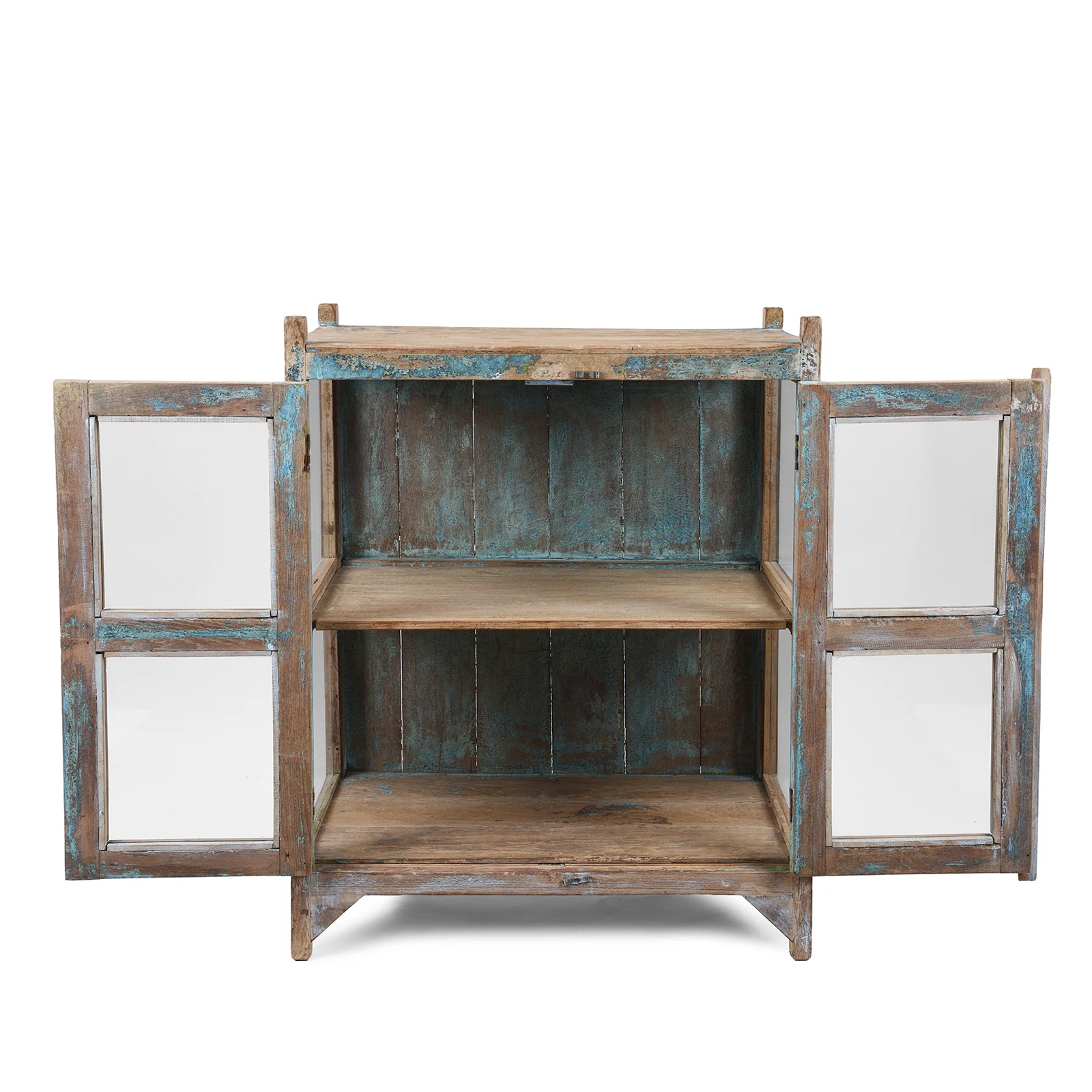 Indian Painted Glazed Book Cabinet - Ca 1940 - Image 3