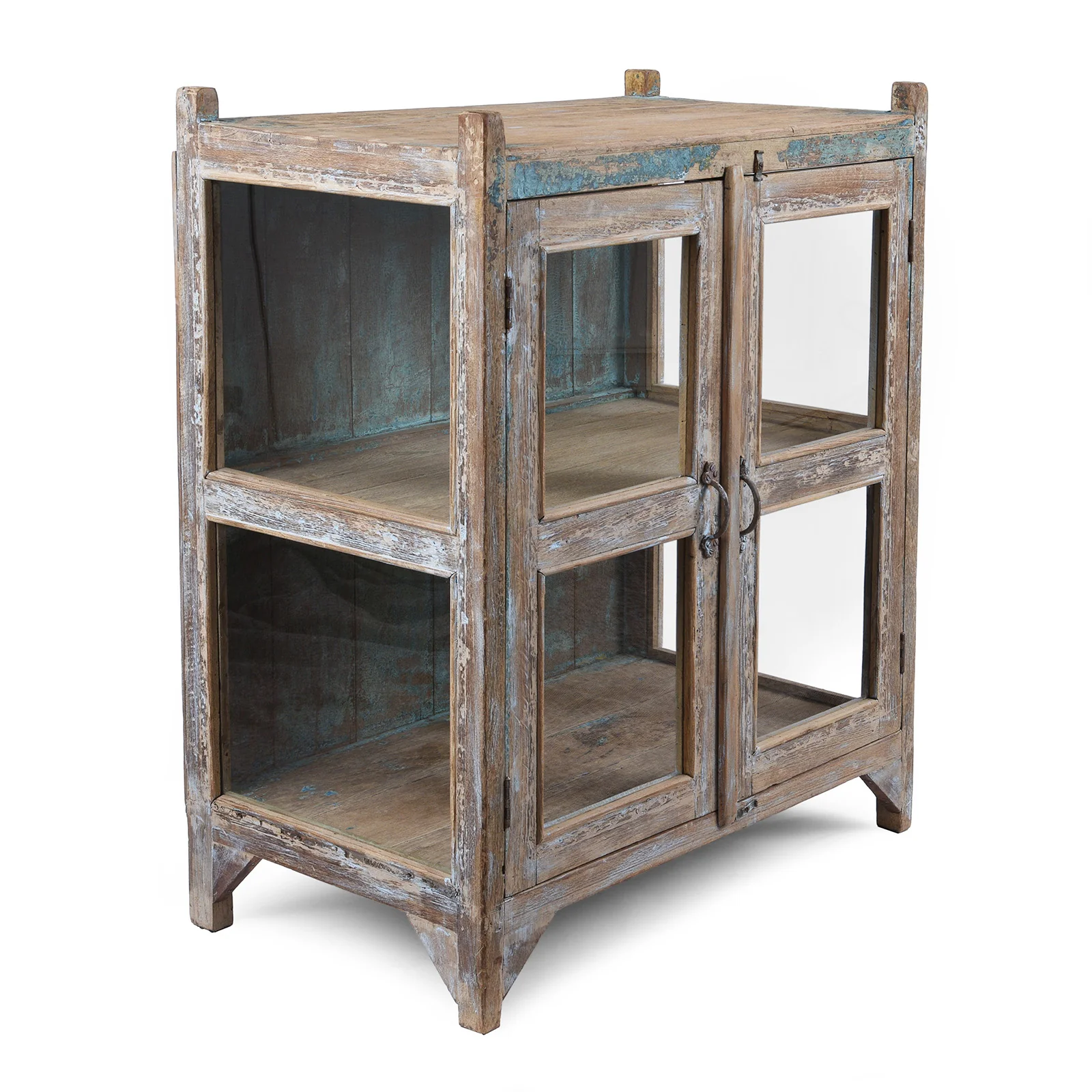 Indian Painted Glazed Book Cabinet - Ca 1940 - Image 4