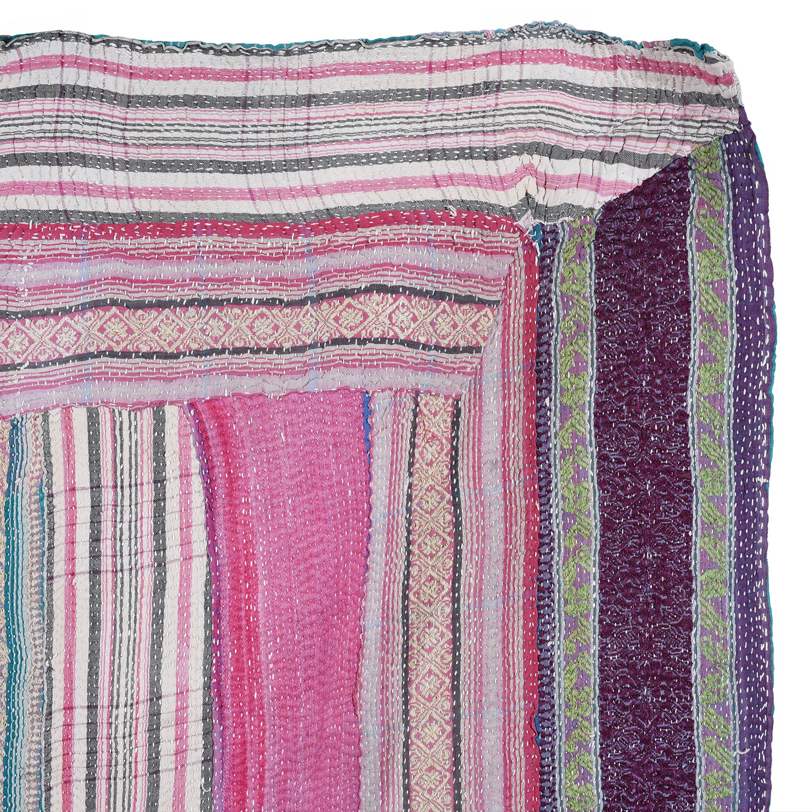 Vintage Bengali Kantha Throw - Image 7