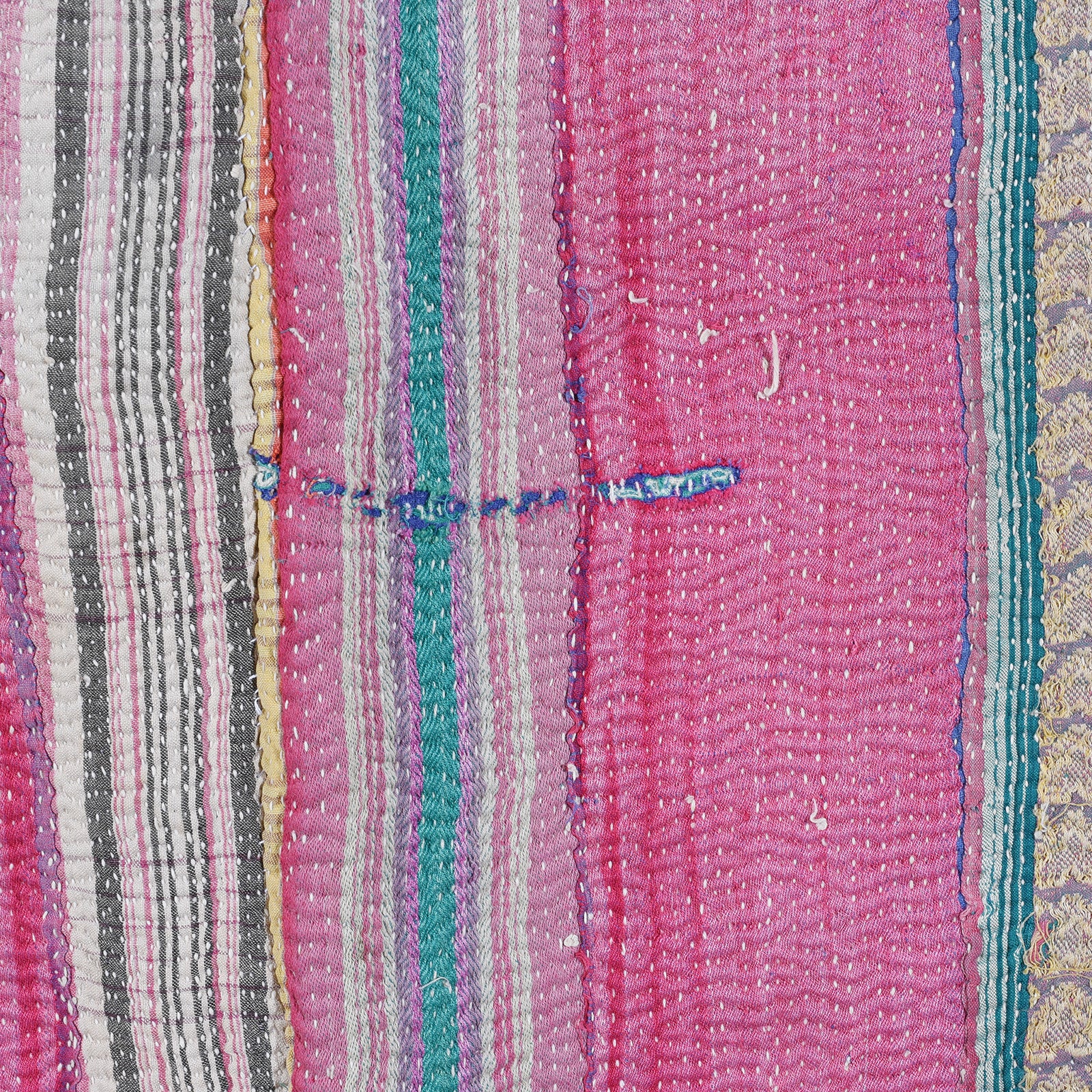 Vintage Bengali Kantha Throw - Image 8