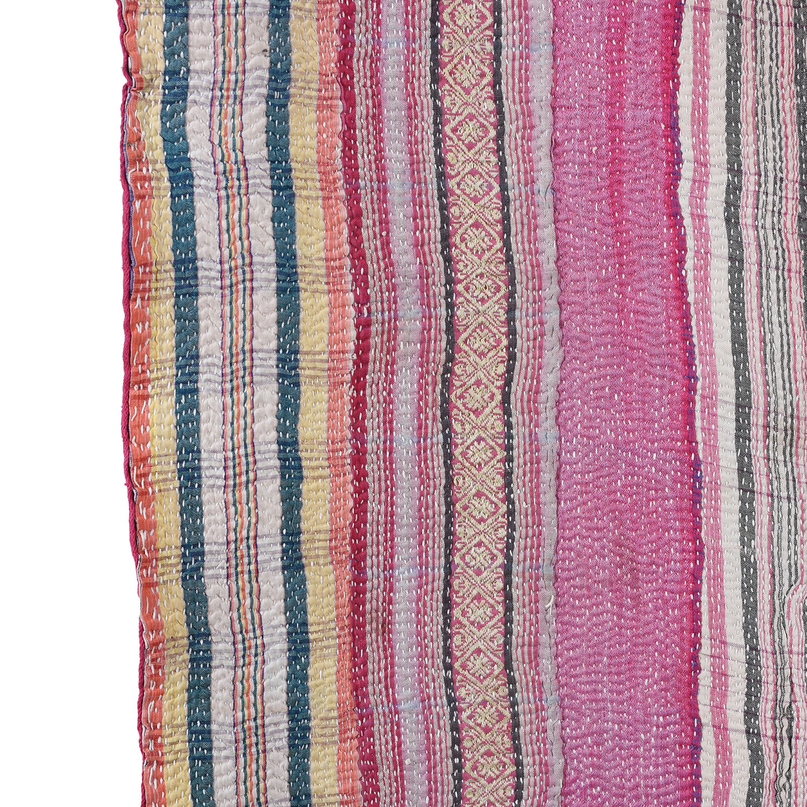 Vintage Bengali Kantha Throw - Image 9