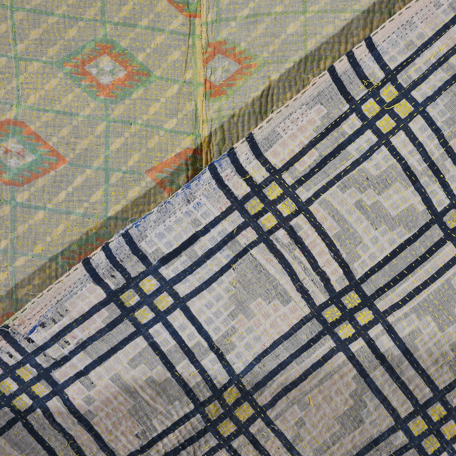 Vintage Bengali Kantha Throw - Image 2