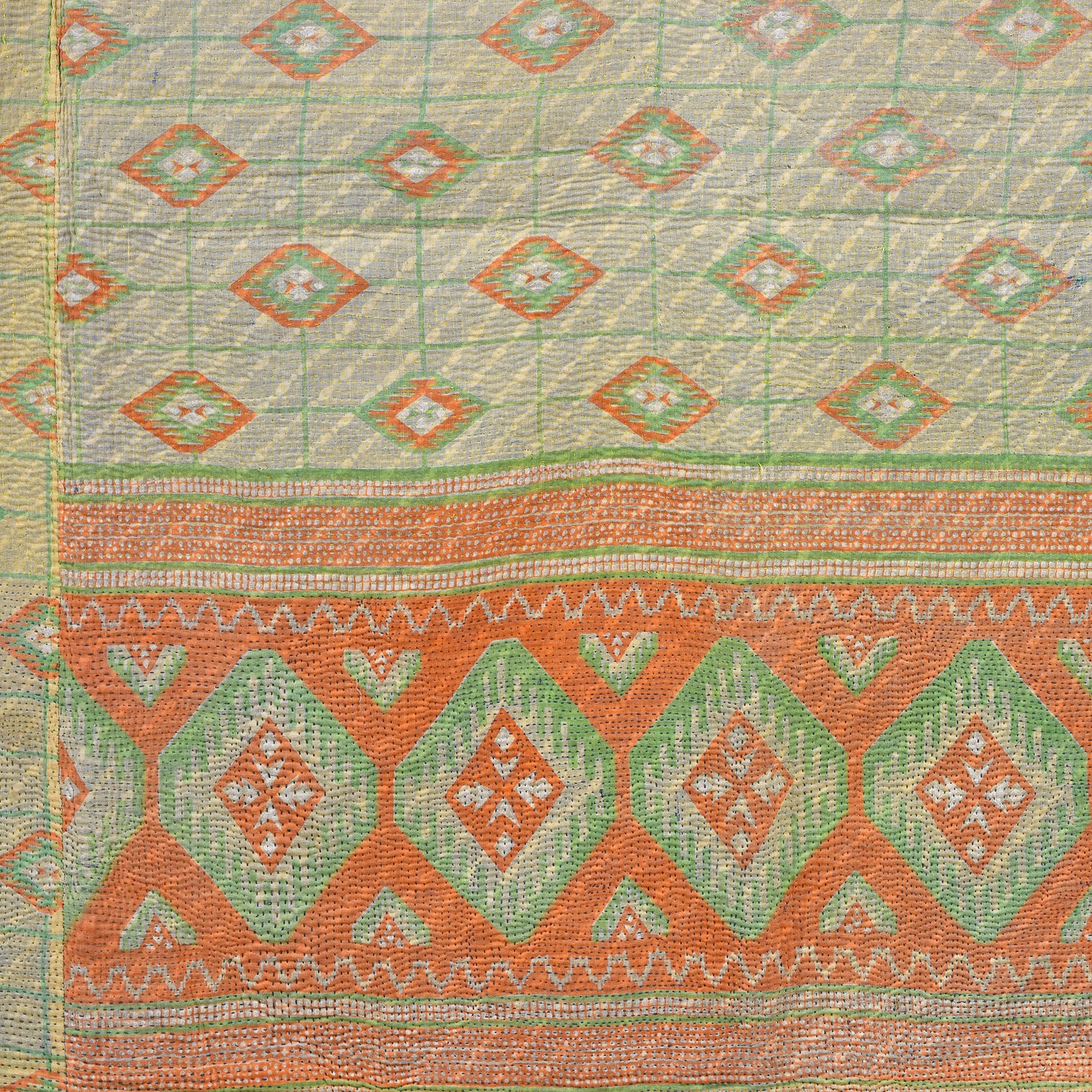Vintage Bengali Kantha Throw - Image 4