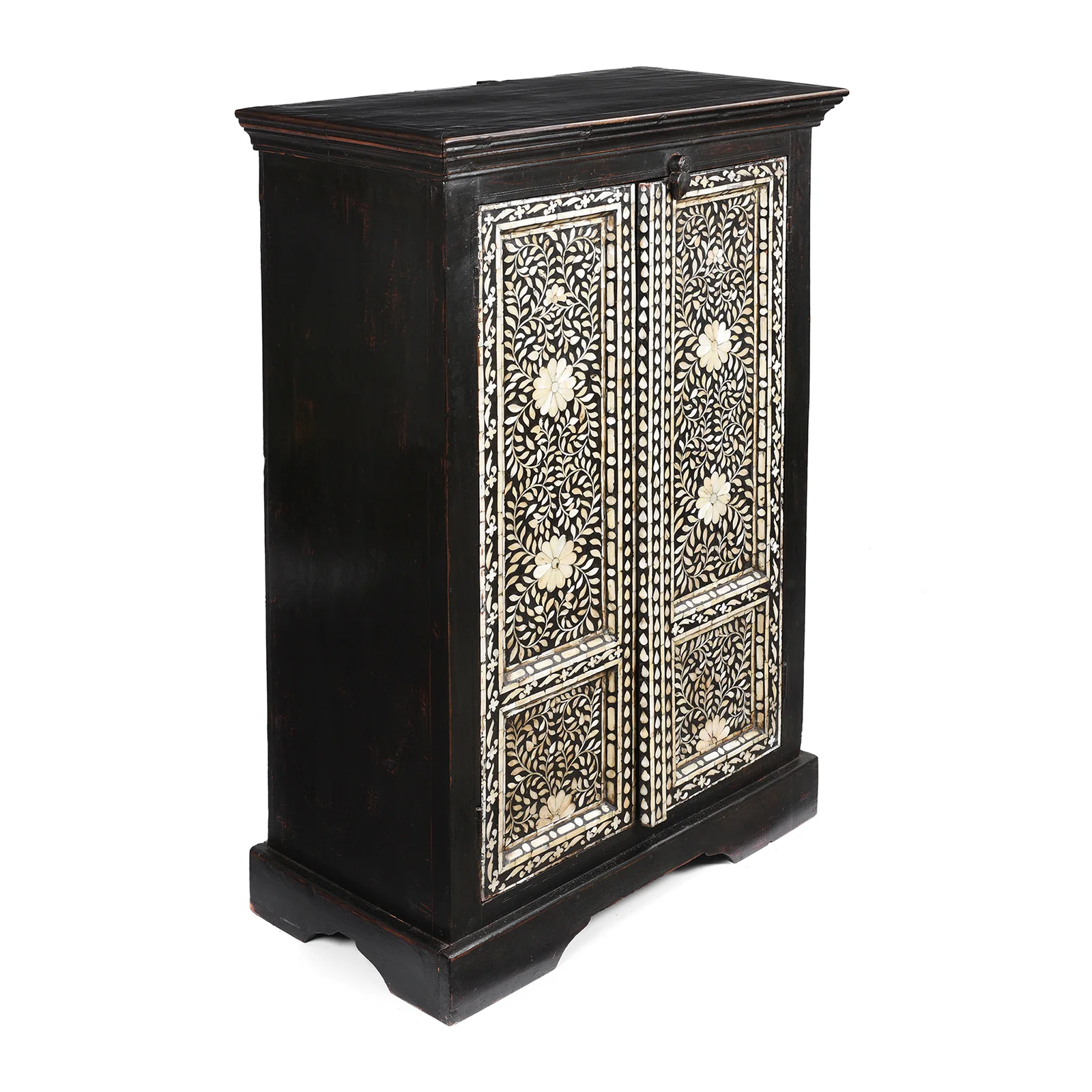 Vintage Mother of Pearl Inlay Side Cabinet - Image 5
