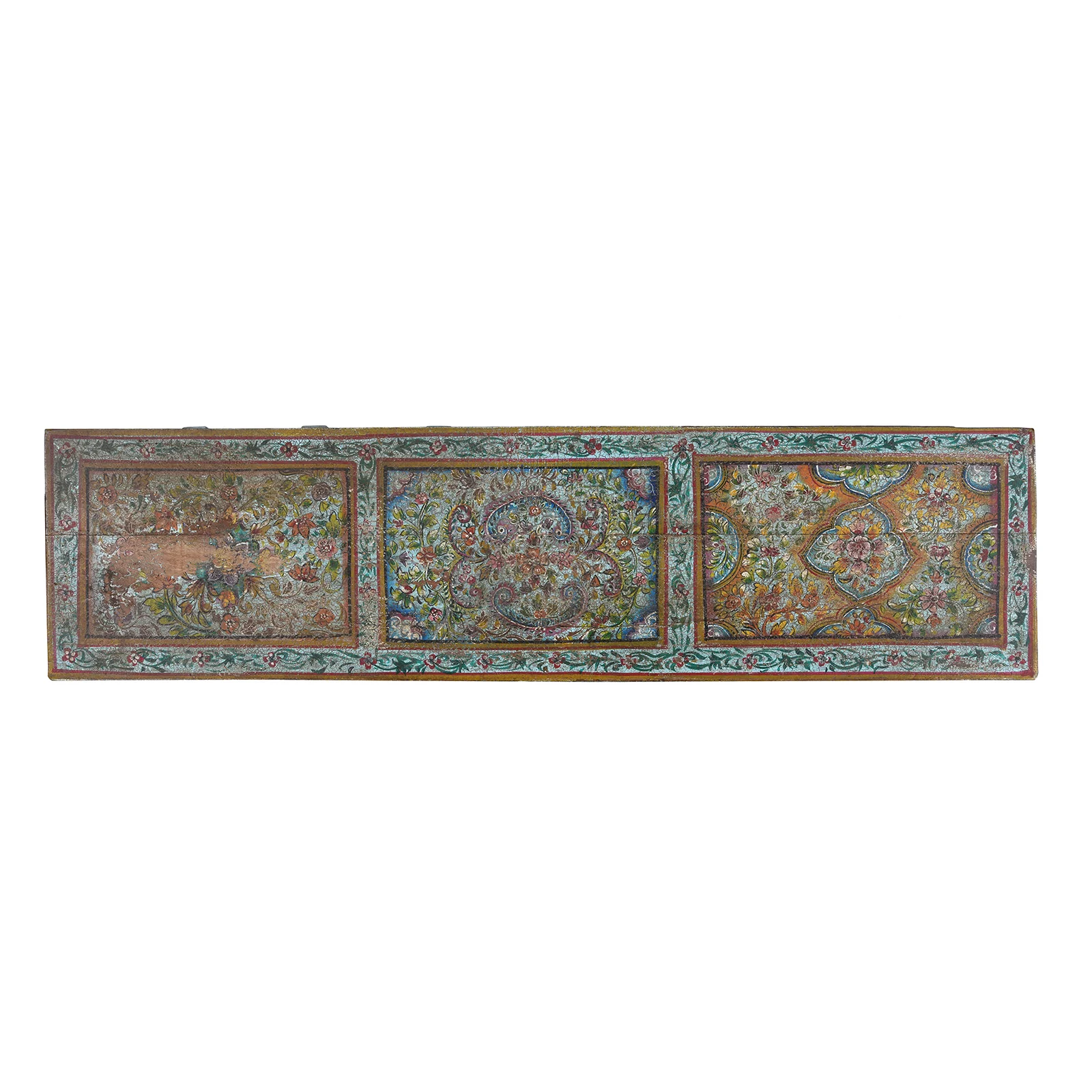 Vintage Painted Indian Pithara Console Chest - Image 8