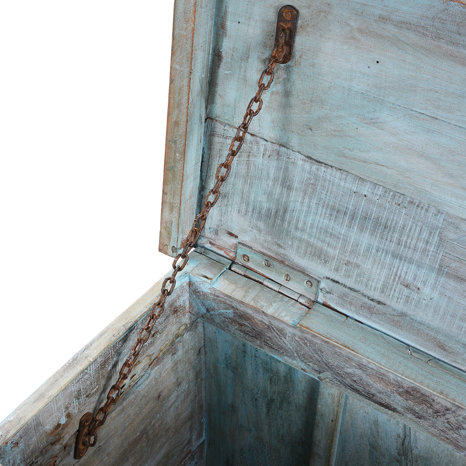 Vintage Painted Indian Pithara Console Chest - Image 9