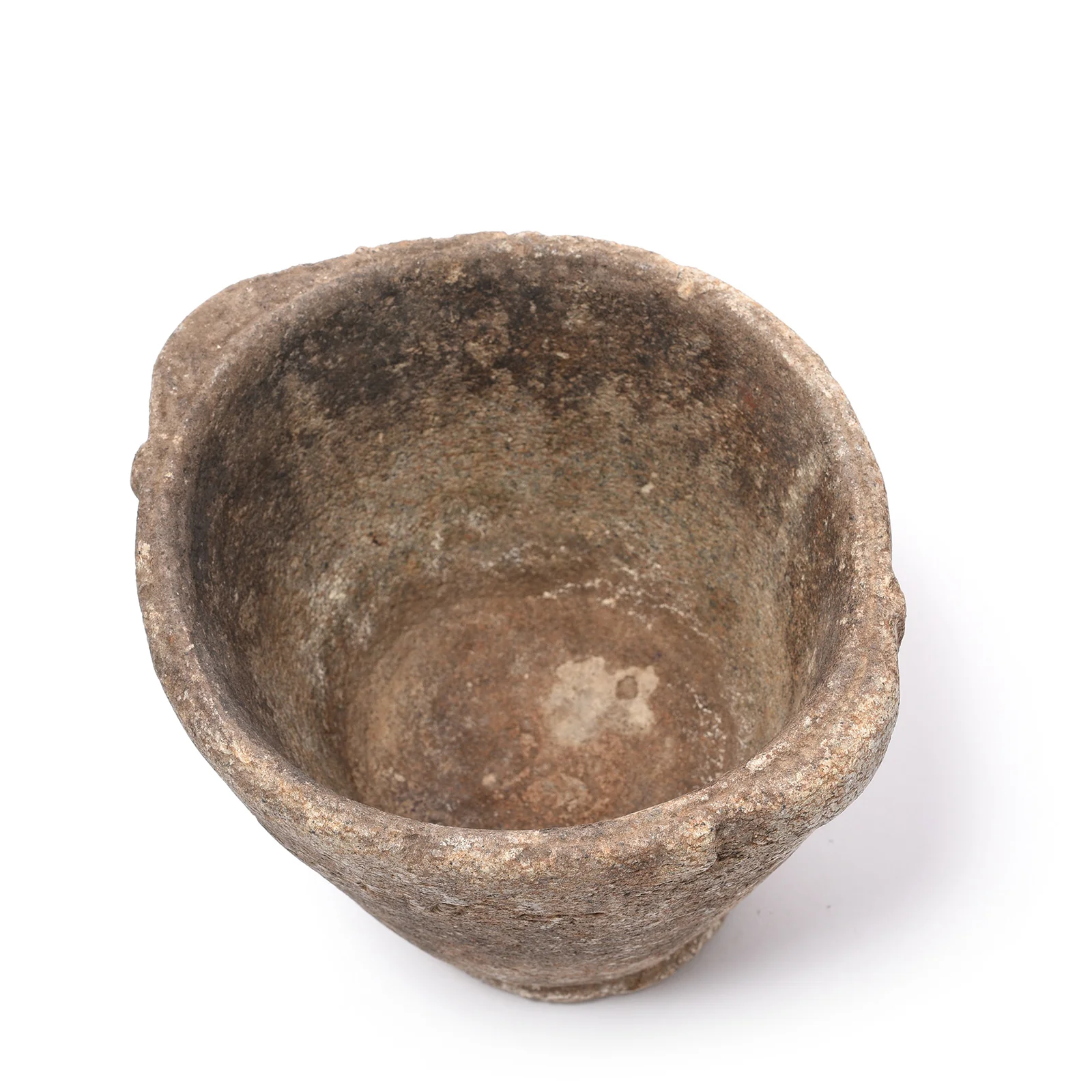 Vintage Indian Stone Plant Pot - Ca 1920's - Image 3