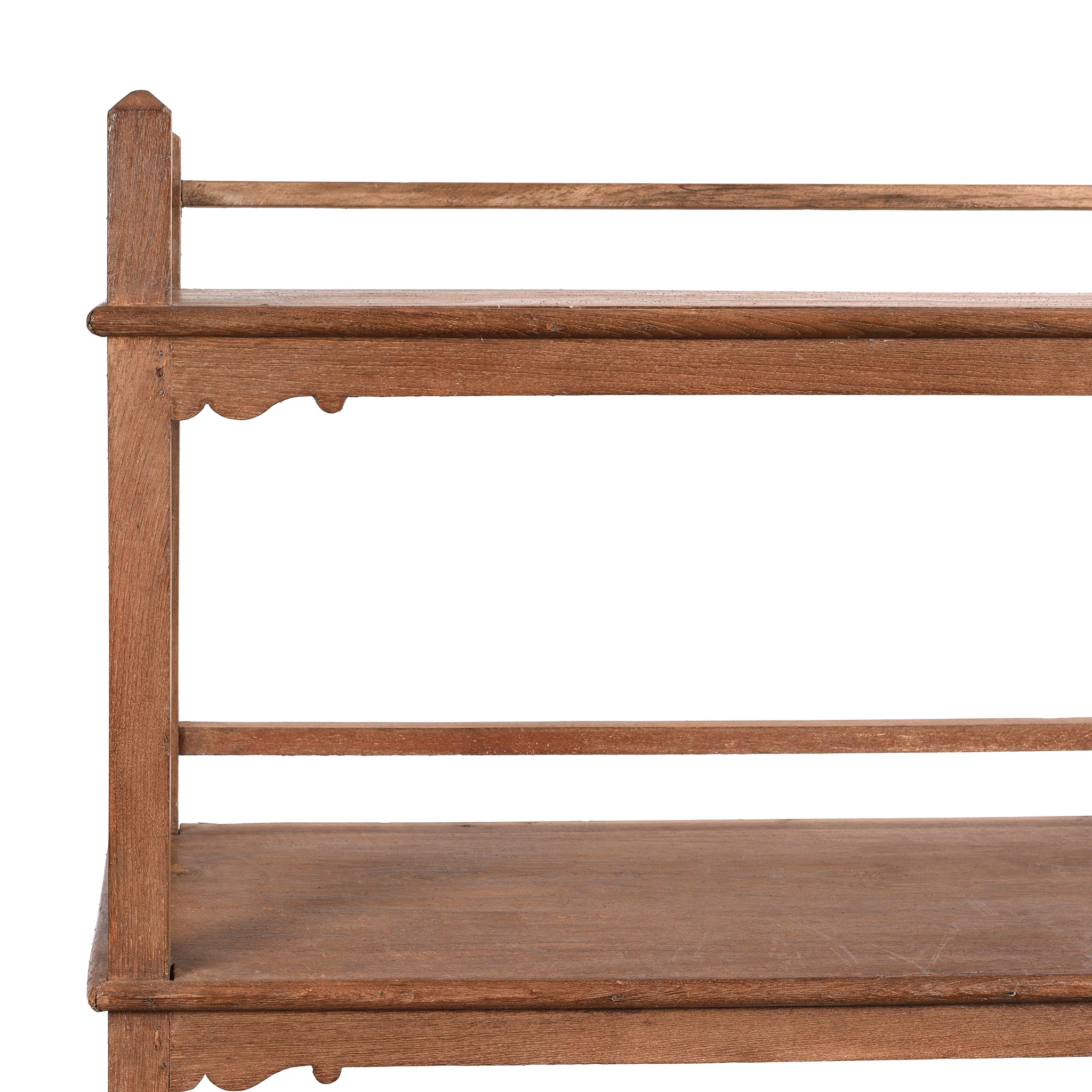 Vintage Indian Teak Shelf - Ca 1930 - Image 2