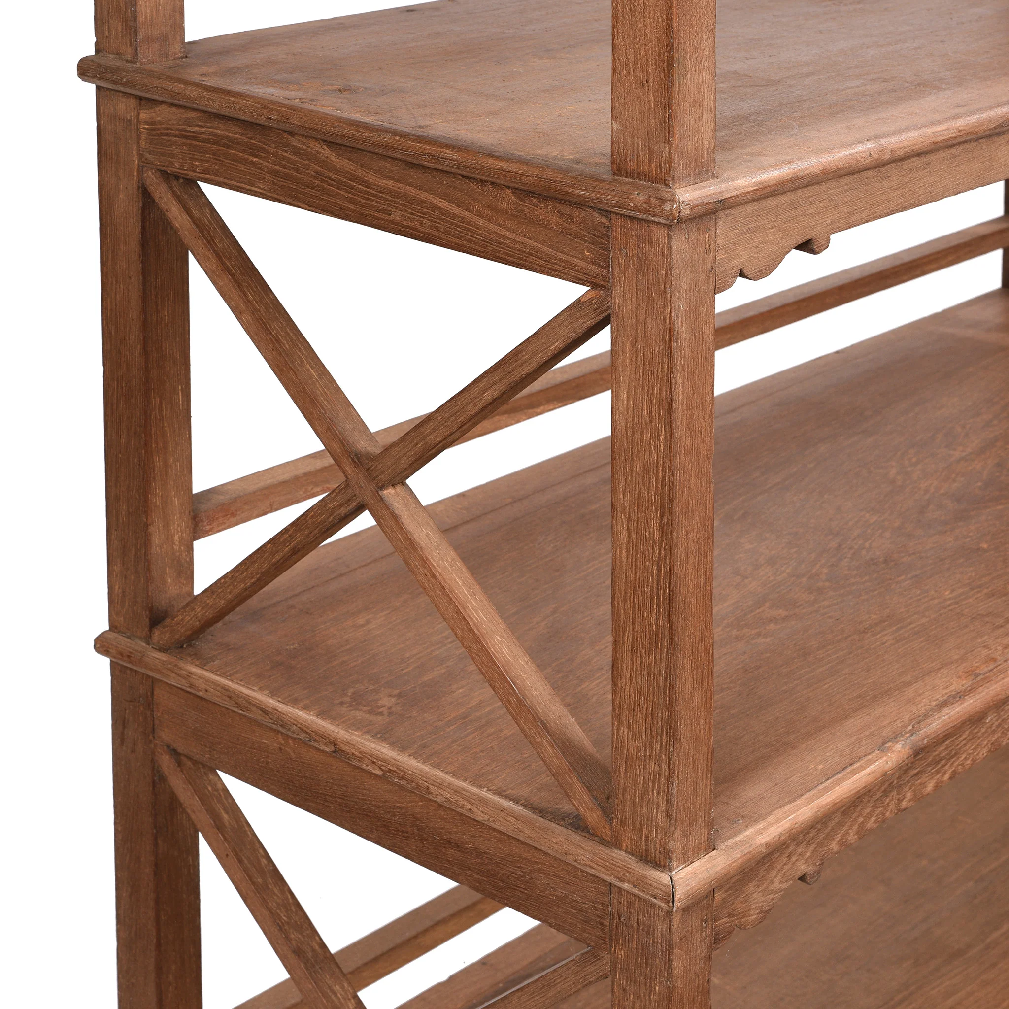 Vintage Indian Teak Shelf - Ca 1930 - Image 3