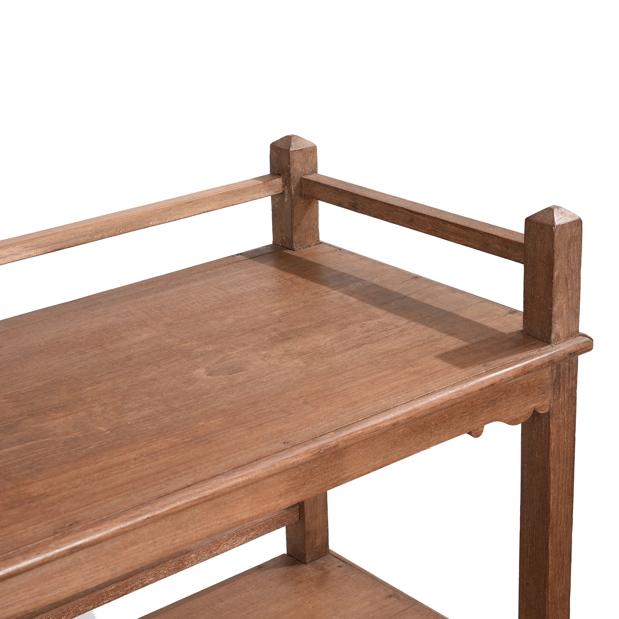 Vintage Indian Teak Shelf - Ca 1930 - Image 4