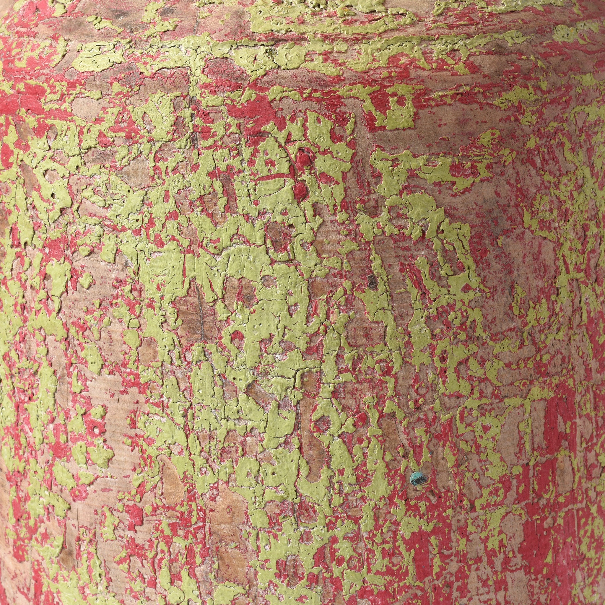 Vintage Painted Wood Pot From Kullu - Ca 1950's - Image 3