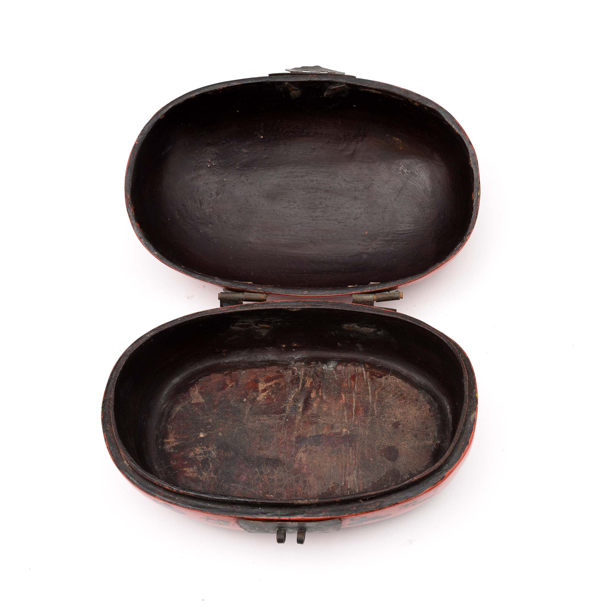 Vintage Lacquer Jewellery Box From Peking - Image 4