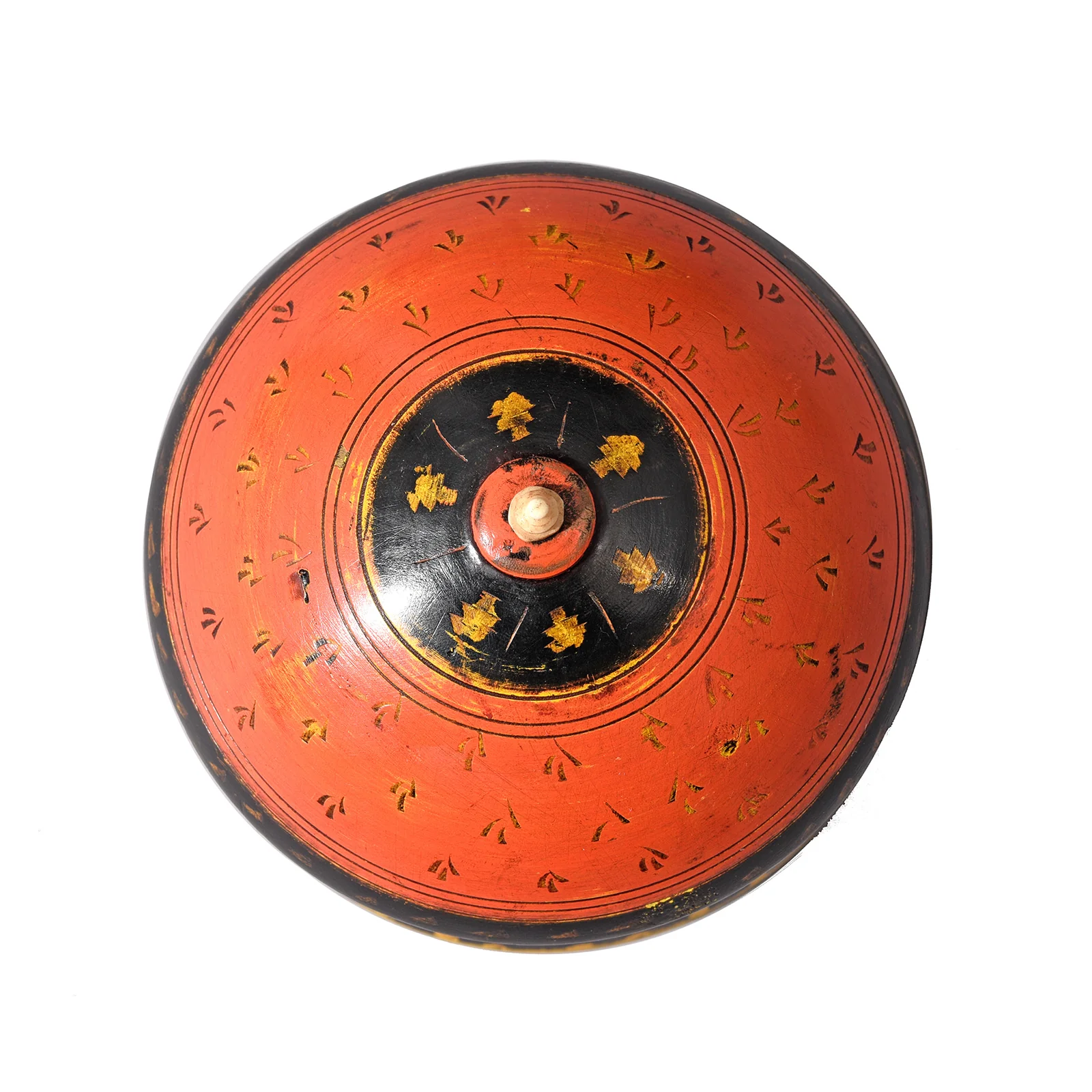 Vintage Lacquer Pot from Rajasthan ca 1930 - Image 3