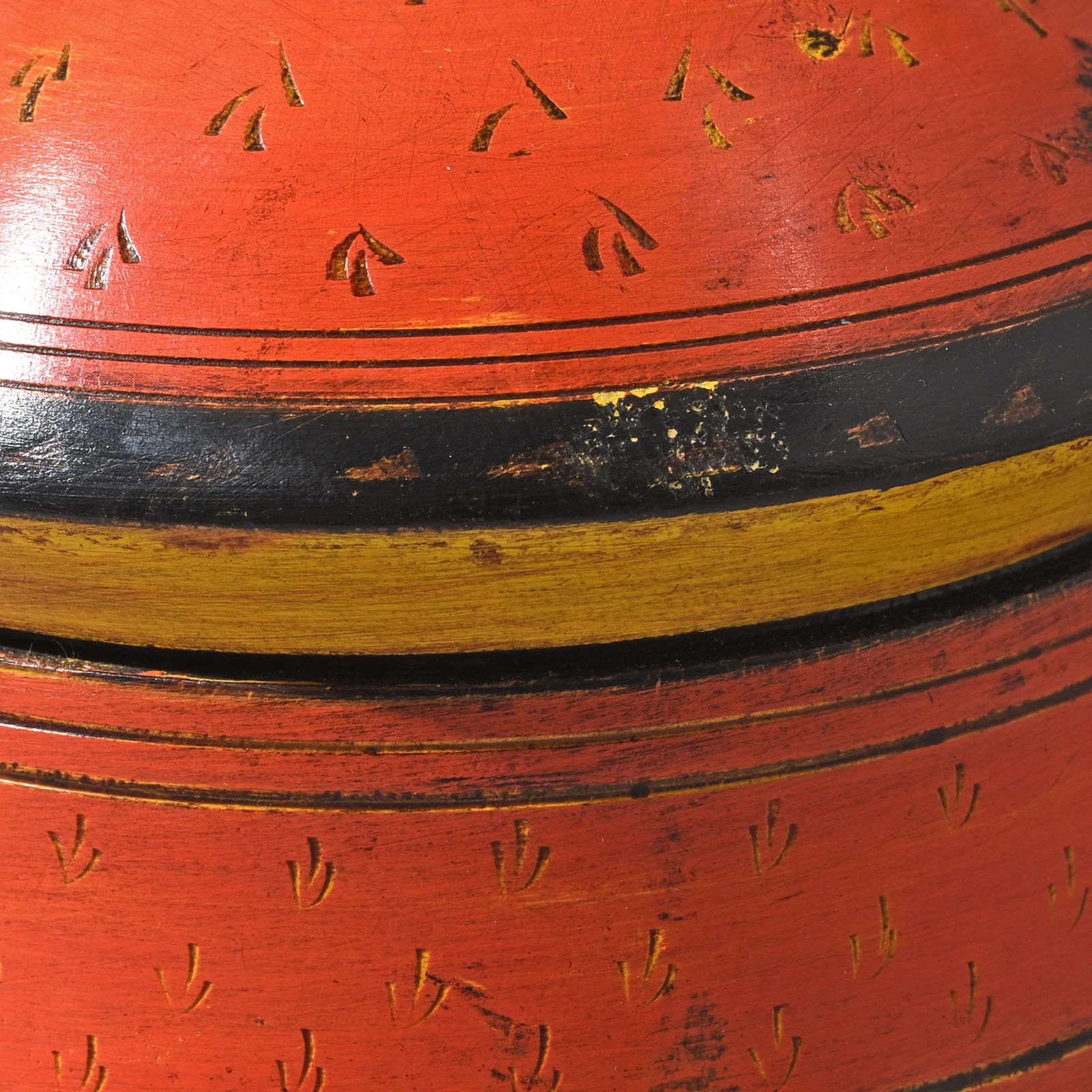 Vintage Lacquer Pot from Rajasthan ca 1930 - Image 4