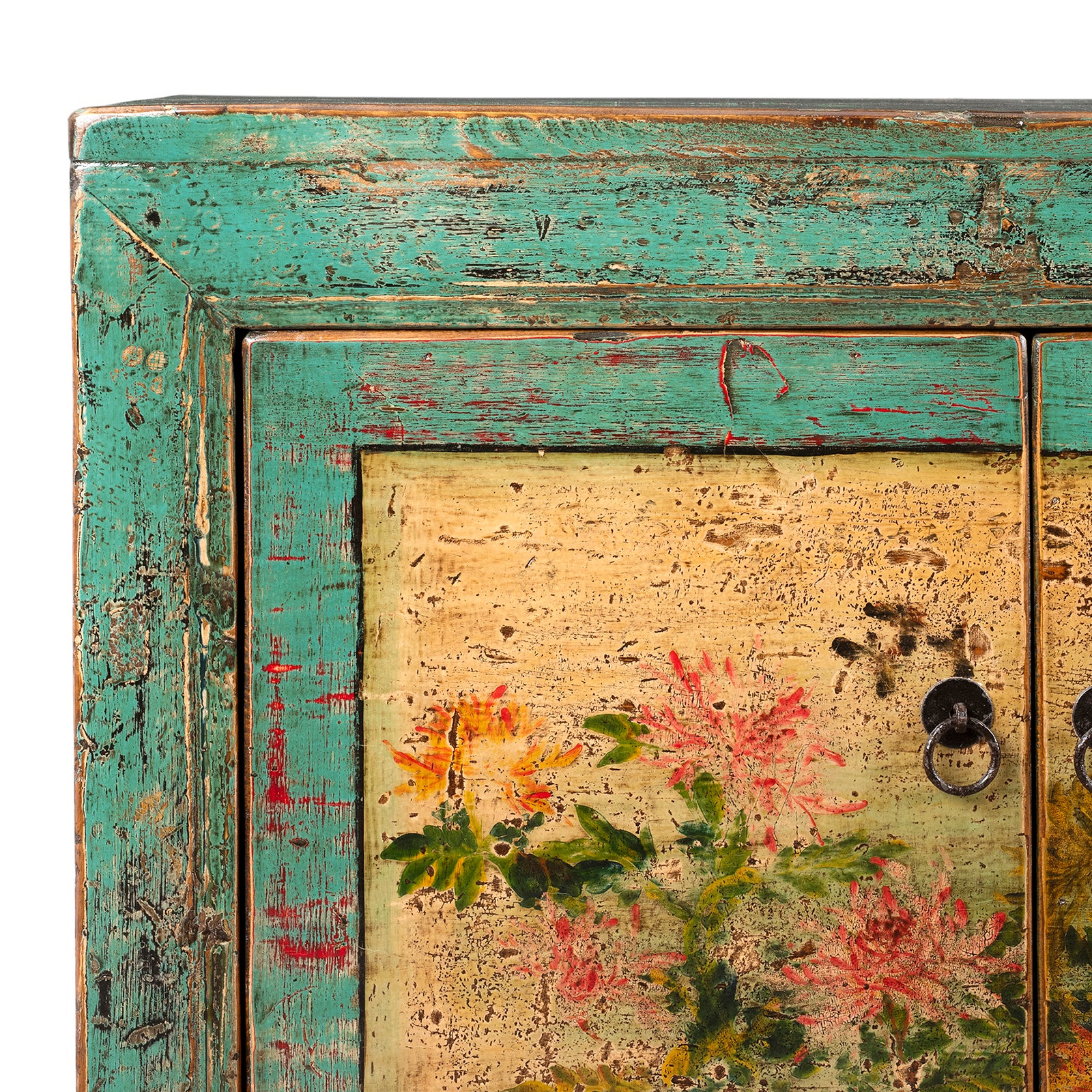Vintage Mint Painted Sideboard From Shanxi - Image 2