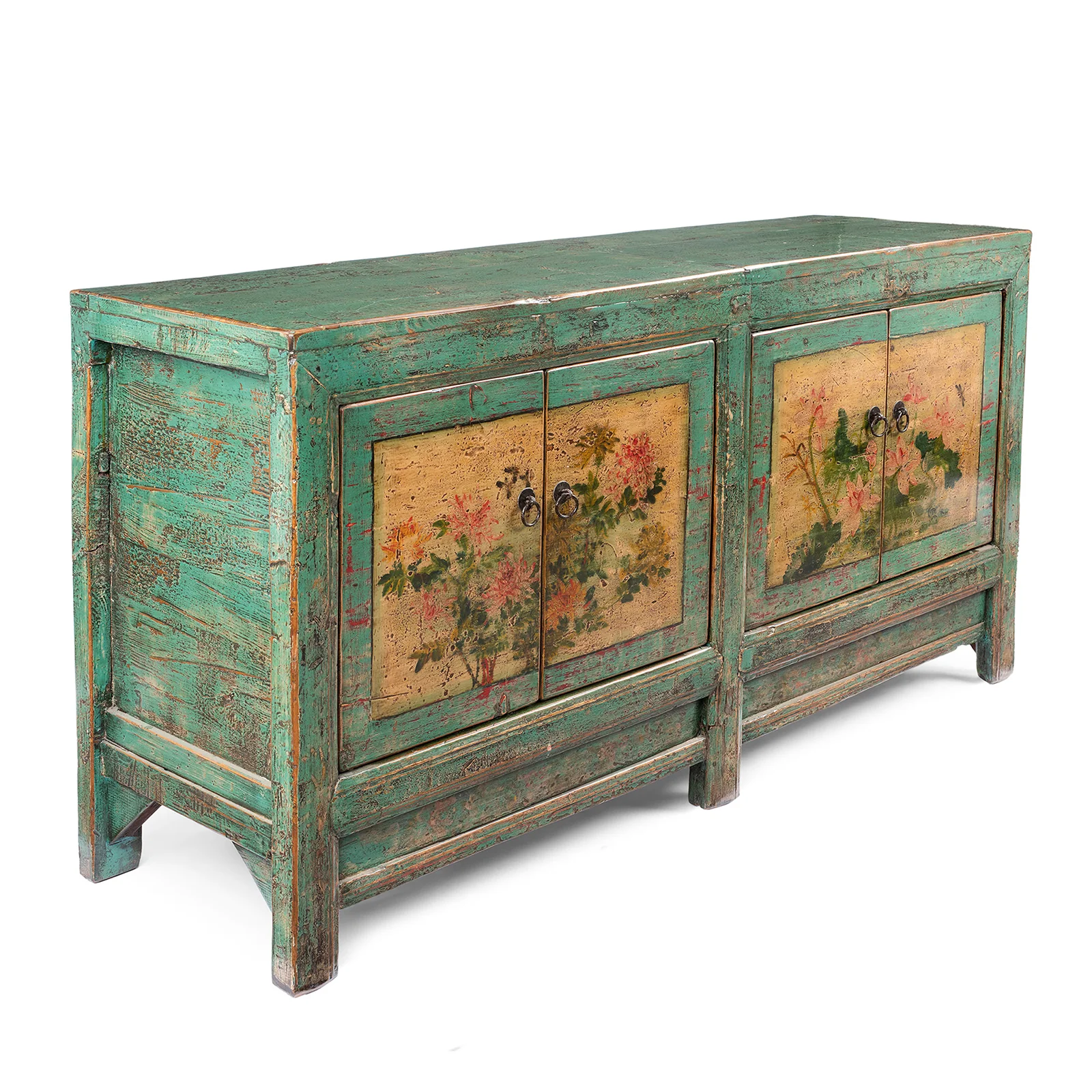 Vintage Mint Painted Sideboard From Shanxi - Image 4