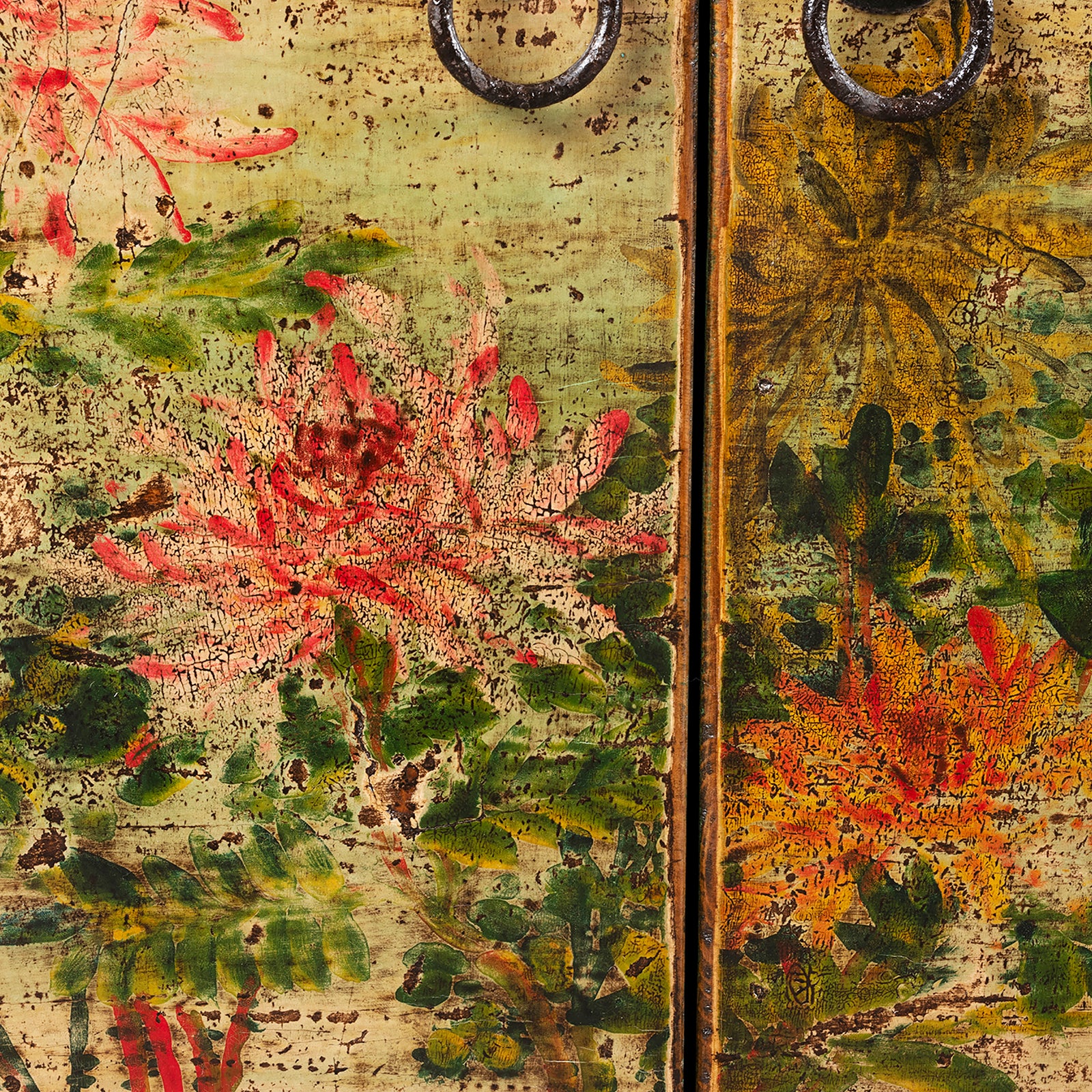 Vintage Mint Painted Sideboard From Shanxi - Image 7