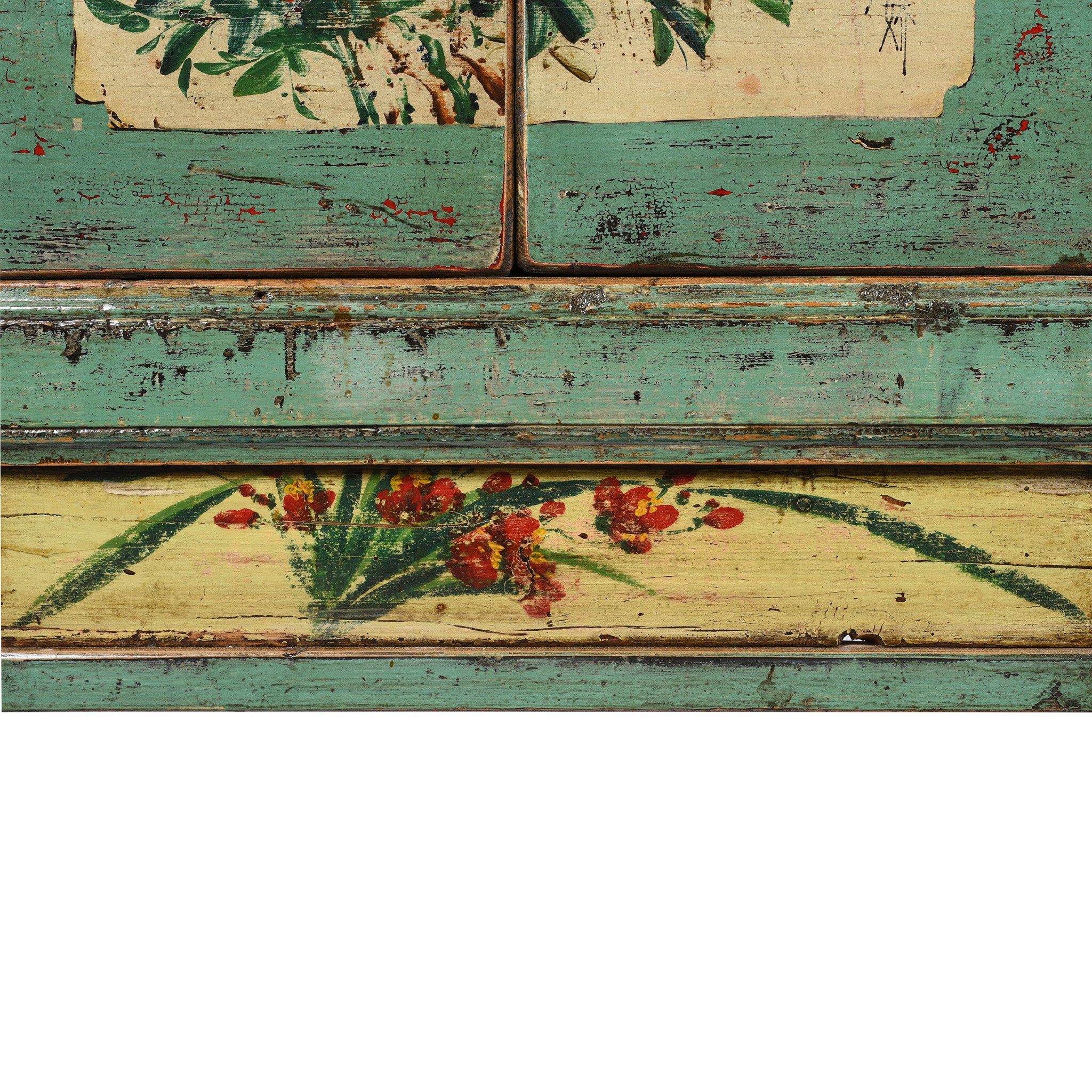 Vintage Mint Painted Sideboard From Shanxi - Image 8